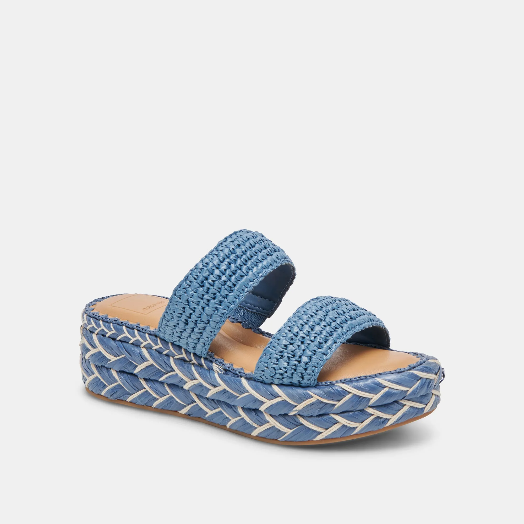 Full Range CORLA SANDALS BLUE RAFFIA