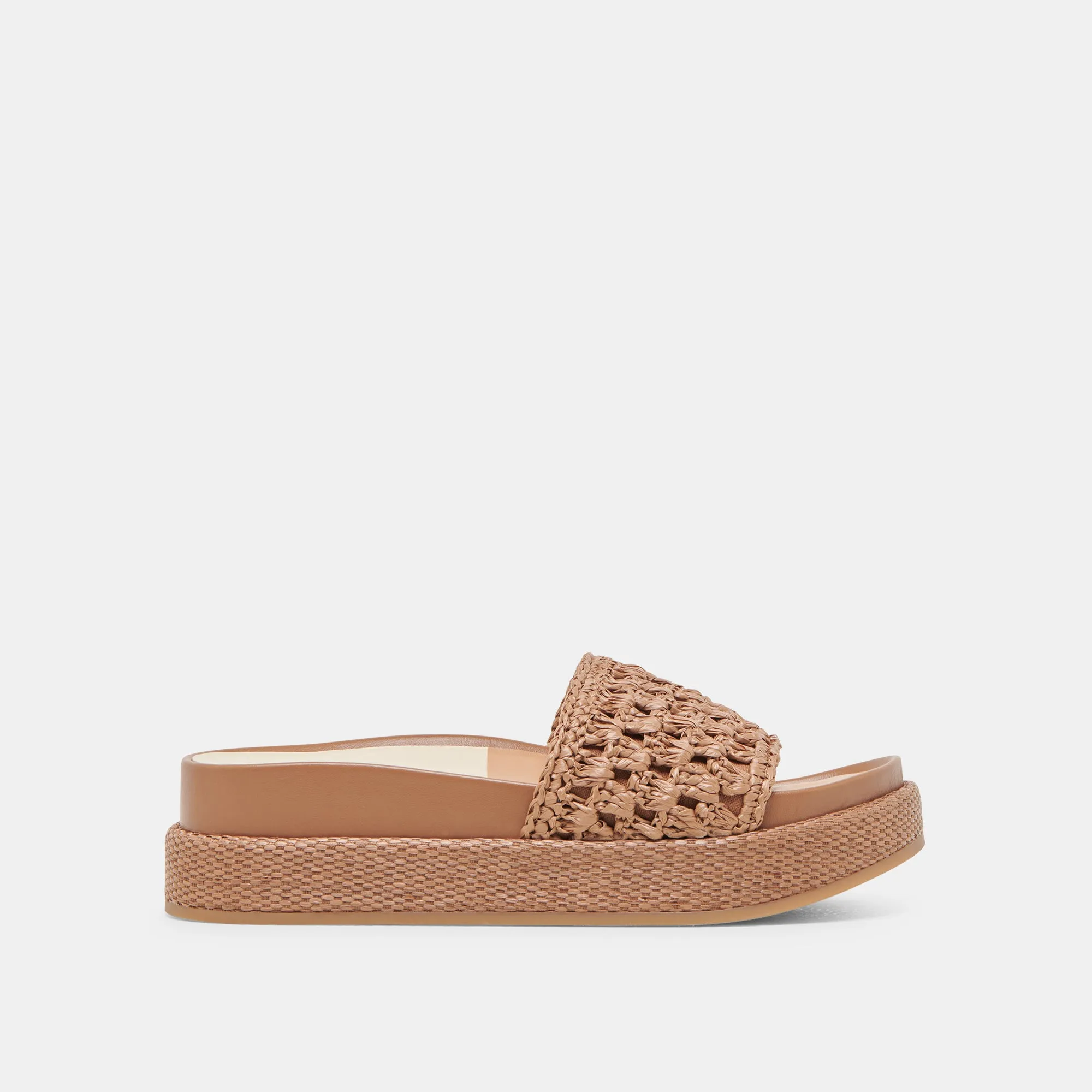SIDONA SANDALS BROWN RAFFIA Fast Drying Green Fresh