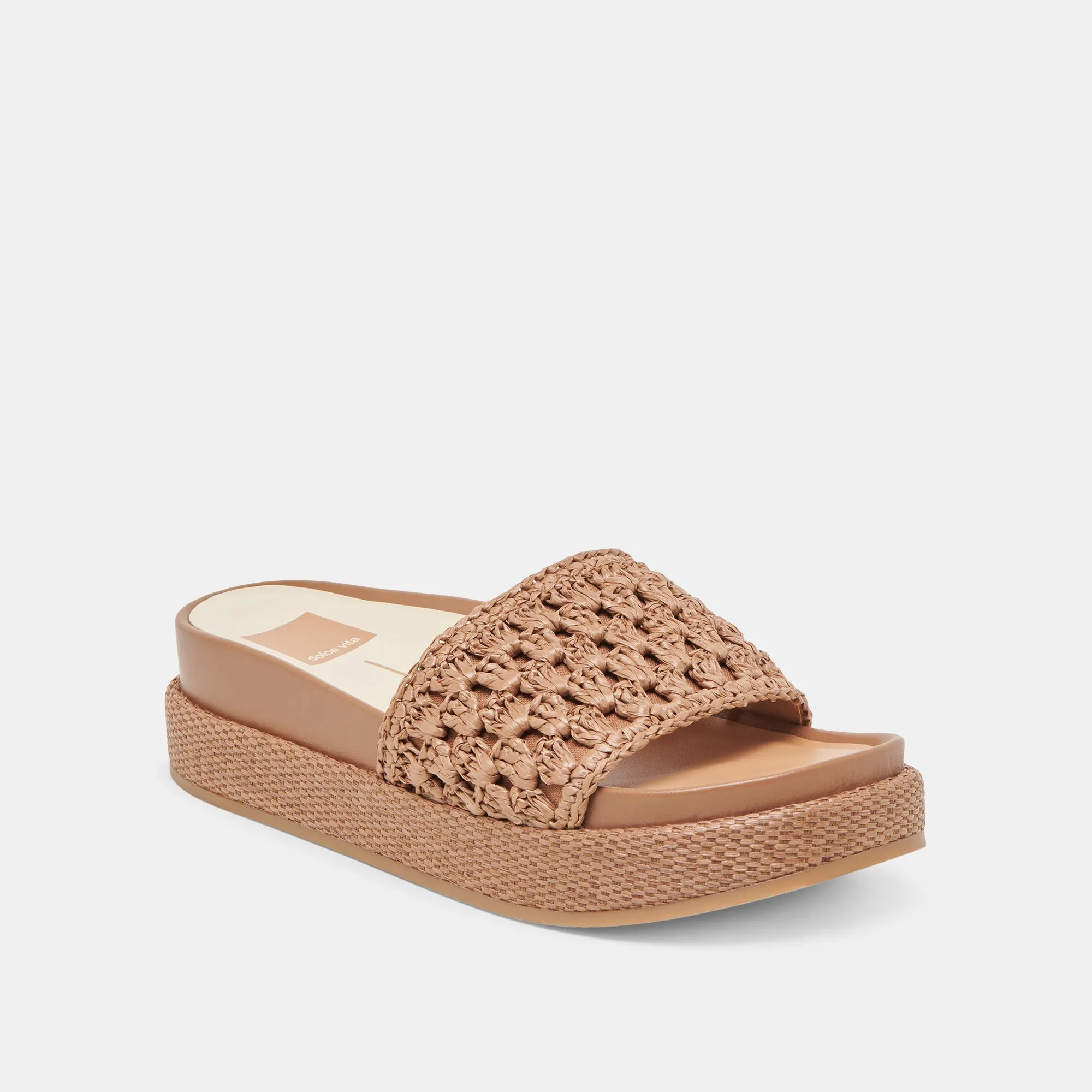 Step Friendly Sunny Comfort SIDONA SANDALS BROWN RAFFIA
