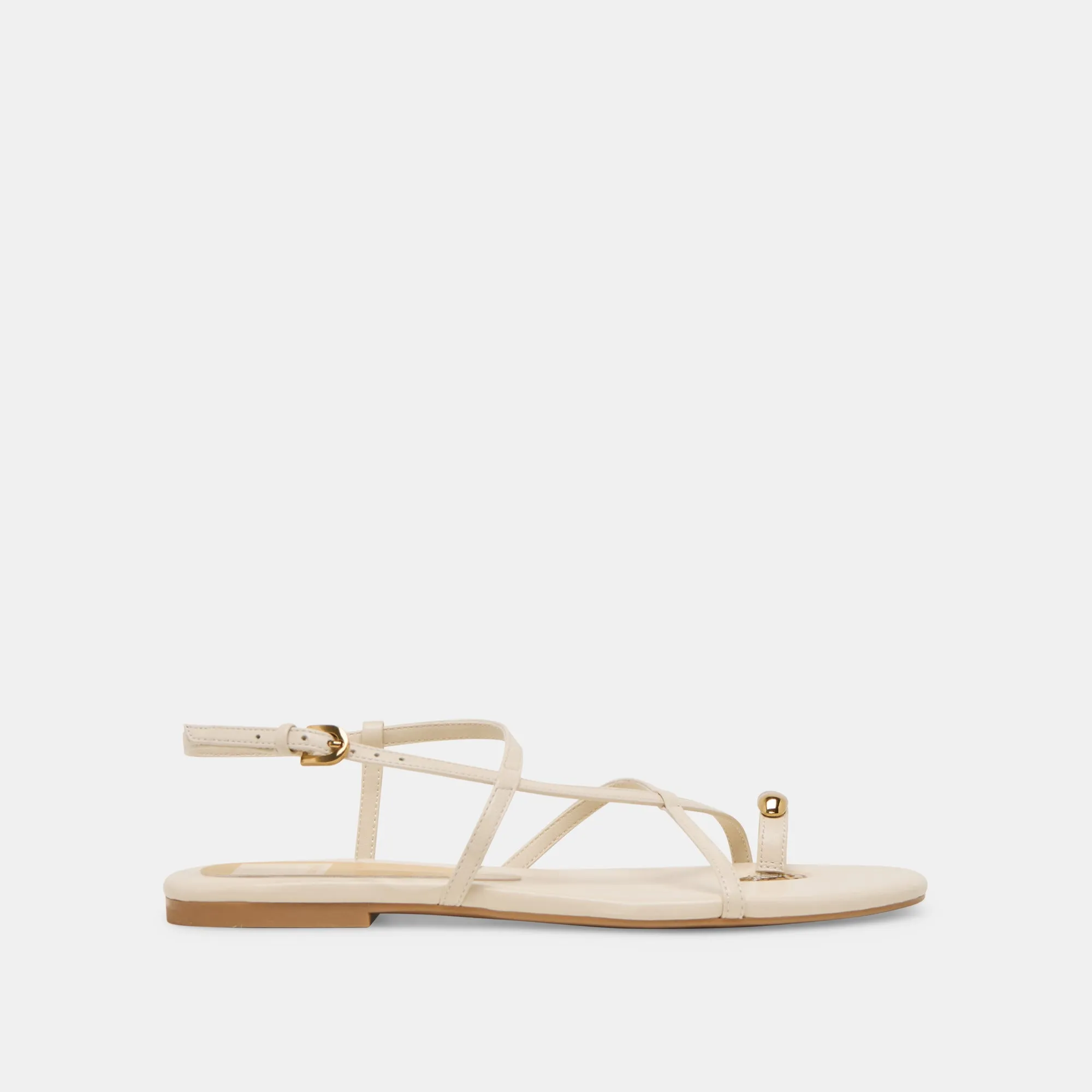 KESHA SANDALS BONE LEATHER Coast Line Padded Touch
