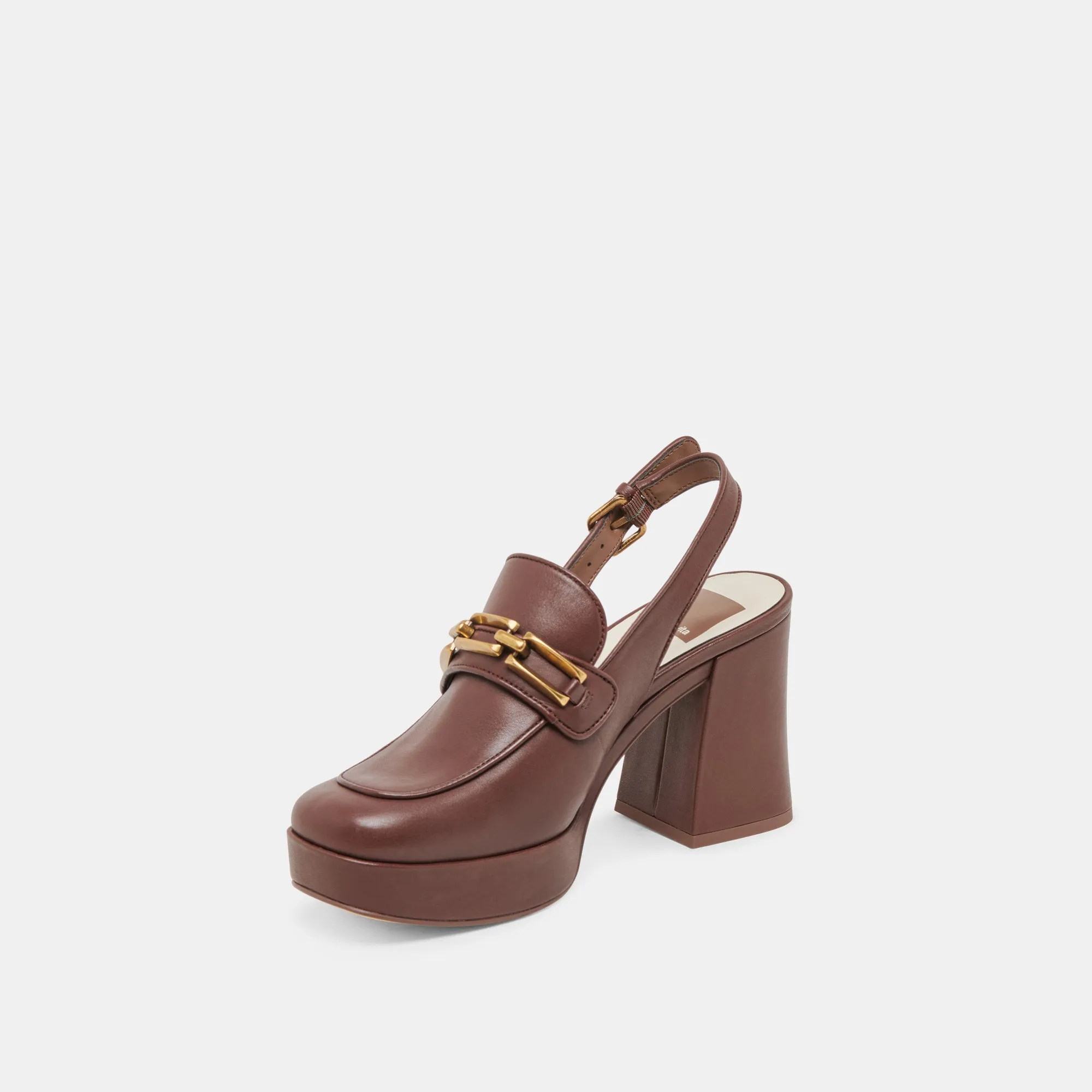Bridal Footwear SIRUS HEELS CHOCOLATE LEATHER