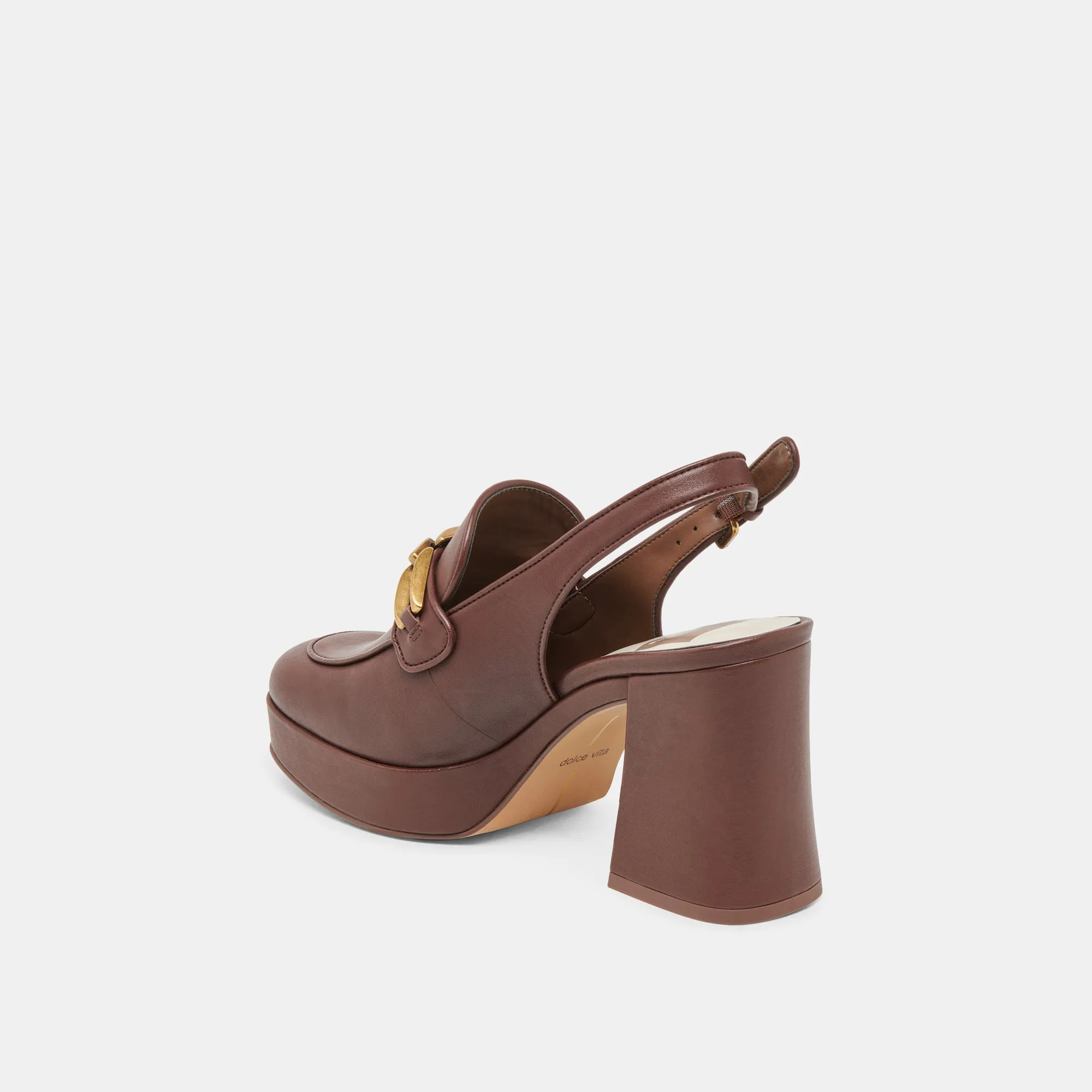 Anti Odor Feature SIRUS HEELS CHOCOLATE LEATHER