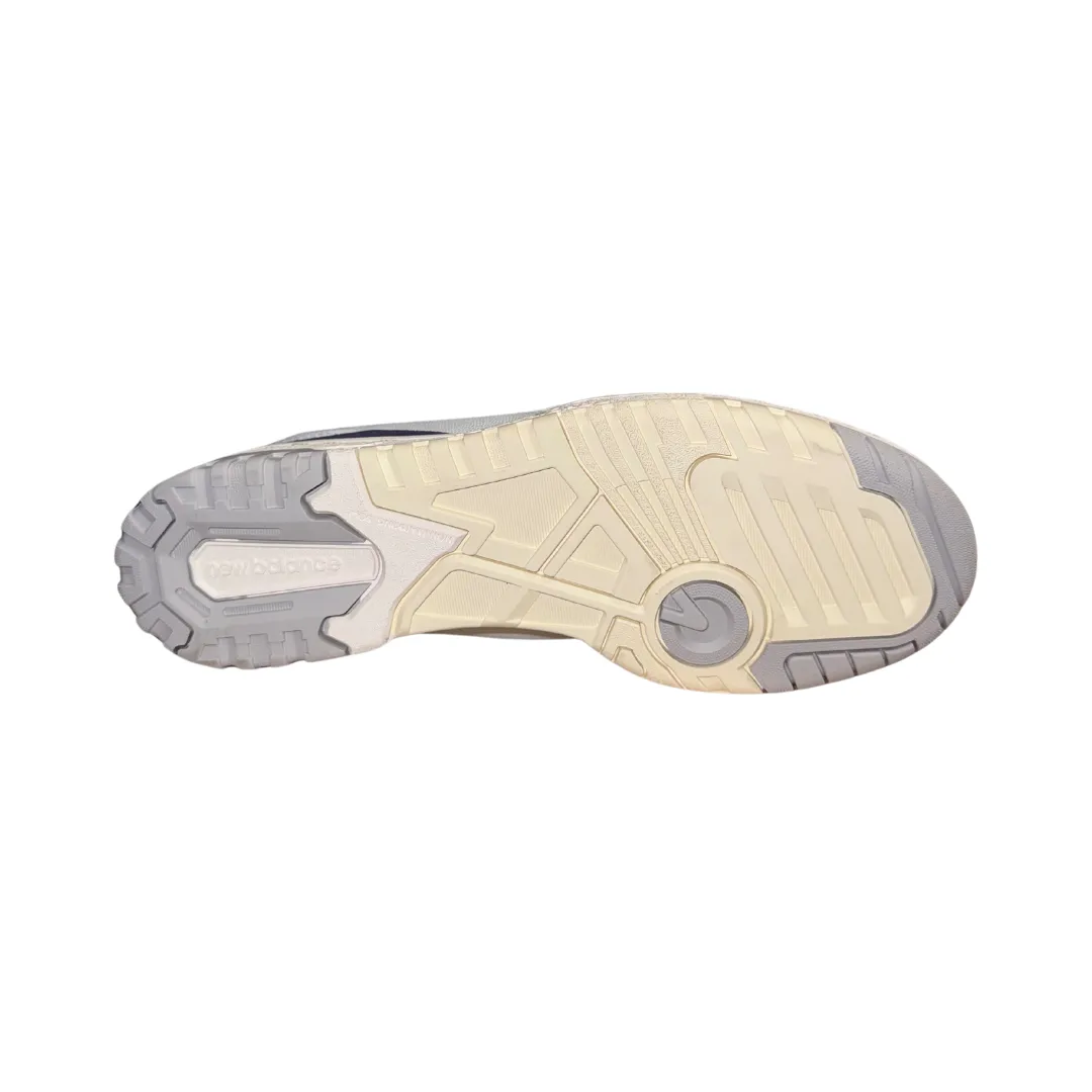 Fashion Forward Long-Term Durability NEW BALANCE BB550BWG 550 RETRO HOOPS MN'S (Medium) White/Blue/Grey Leather, Synthetic & Mesh Basketball Shoes