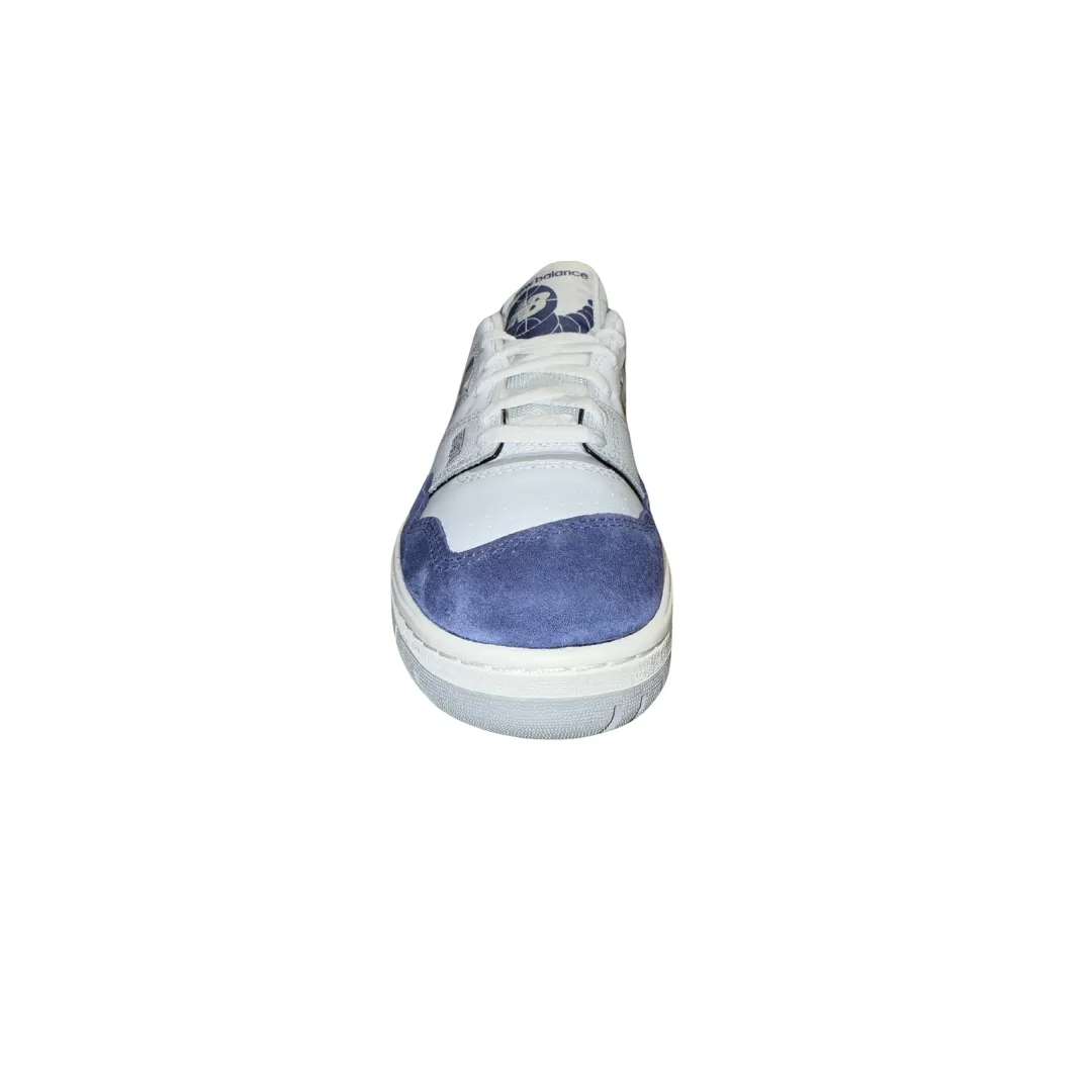 Canvas Upper Footwork Focused Fit NEW BALANCE BB550BWG 550 RETRO HOOPS MN'S (Medium) White/Blue/Grey Leather, Synthetic & Mesh Basketball Shoes