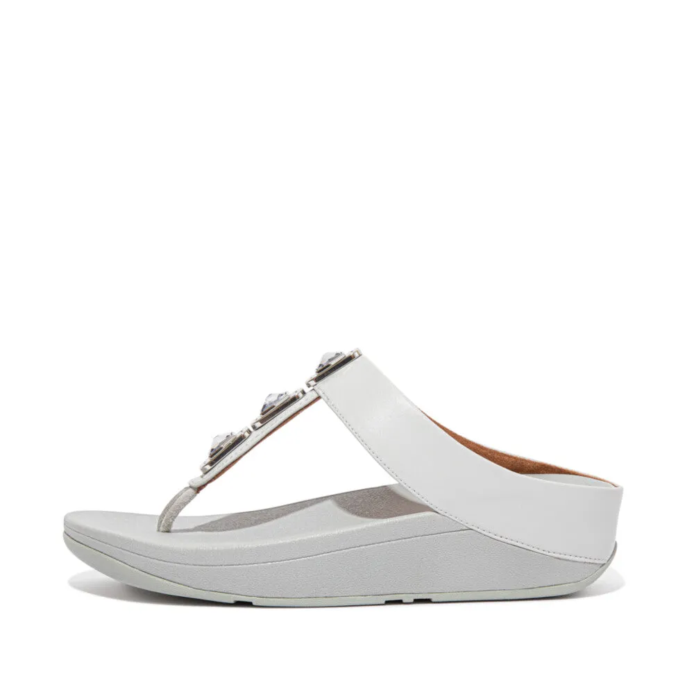 FINO Crystal Lock Toe-Post Sandals Comfort Ankle Cosmic Glow