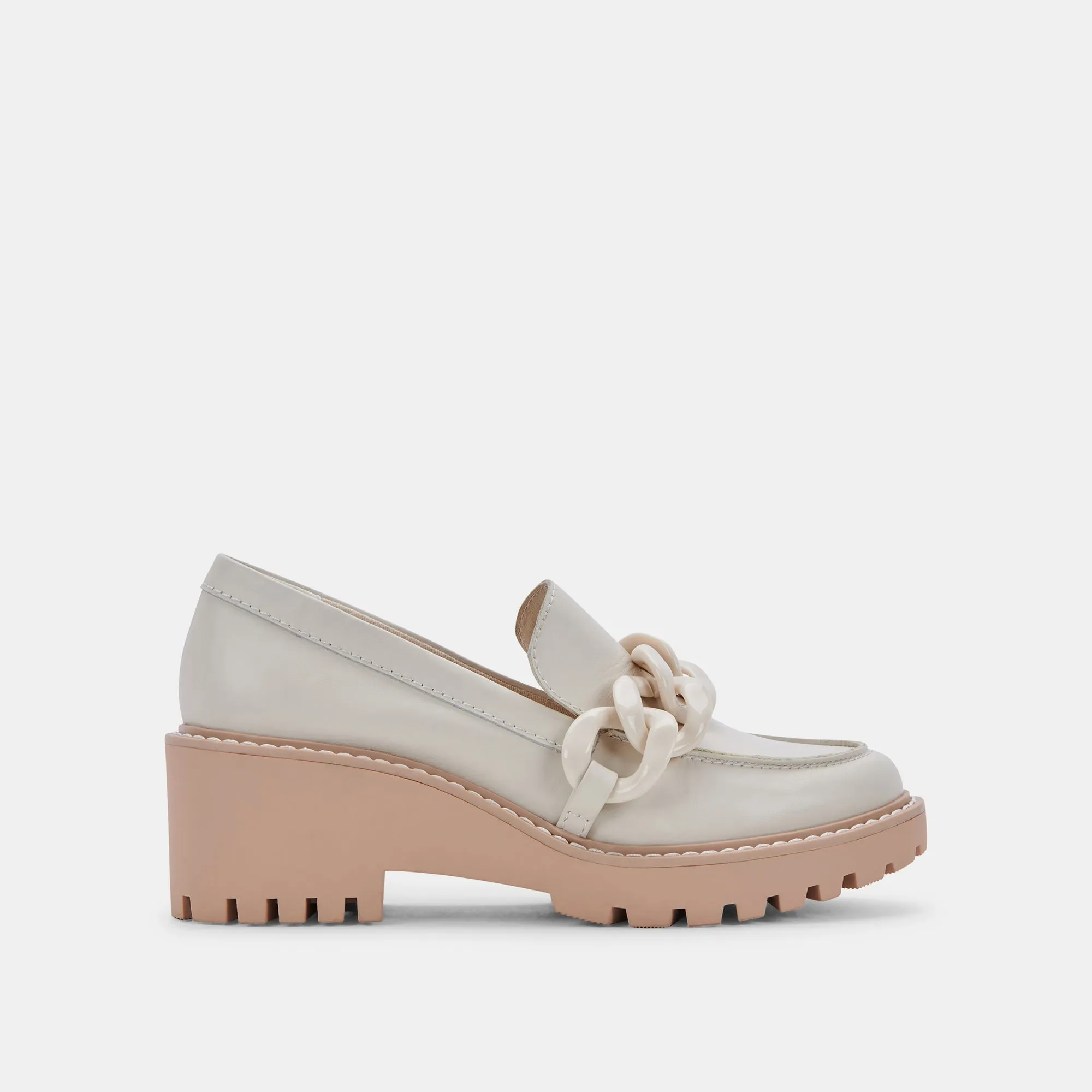 Friend Time High Step HARIS LOAFERS IVORY LEATHER - re:vita