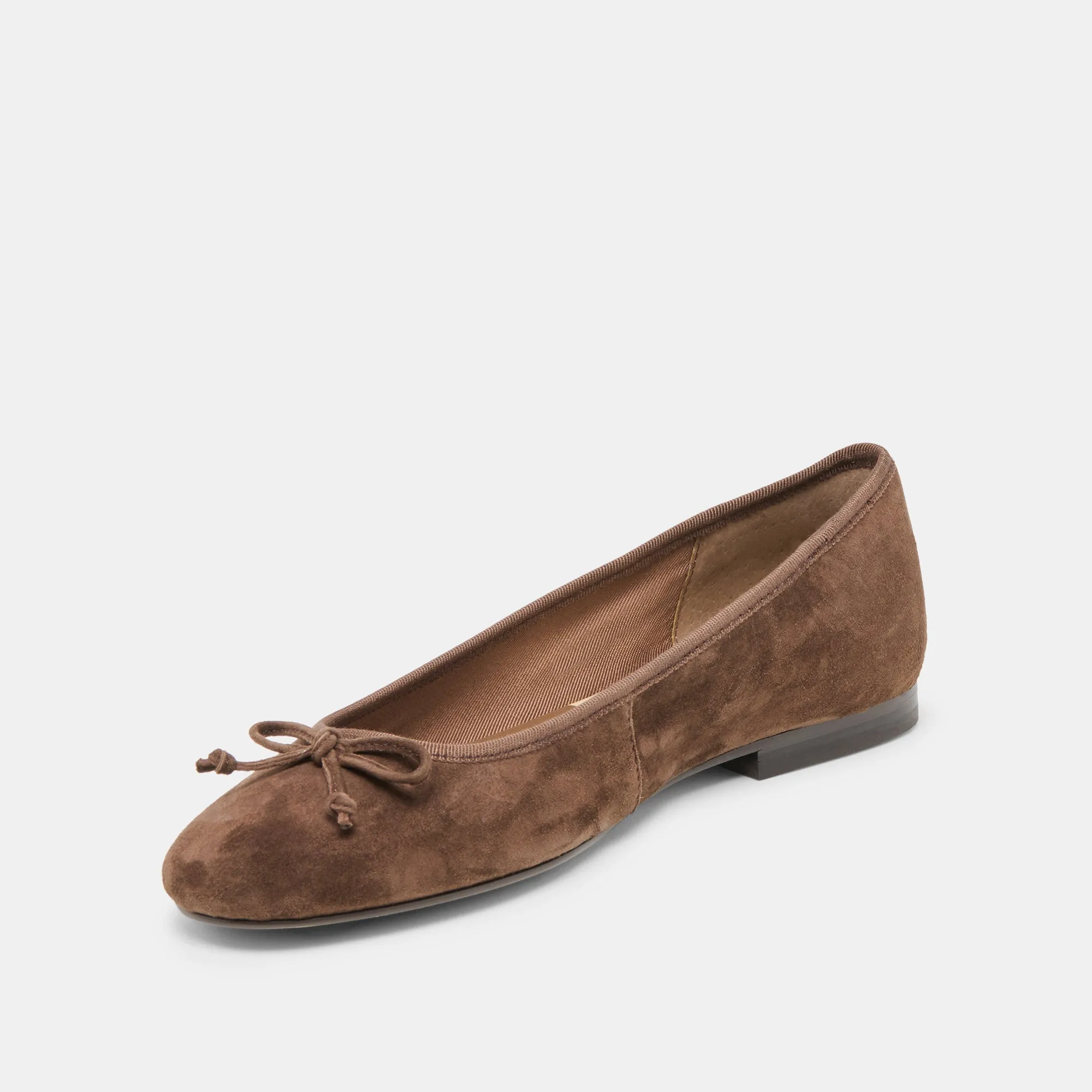 RITLA BALLET FLATS DK BROWN SUEDE Look Hunt Animal Touch