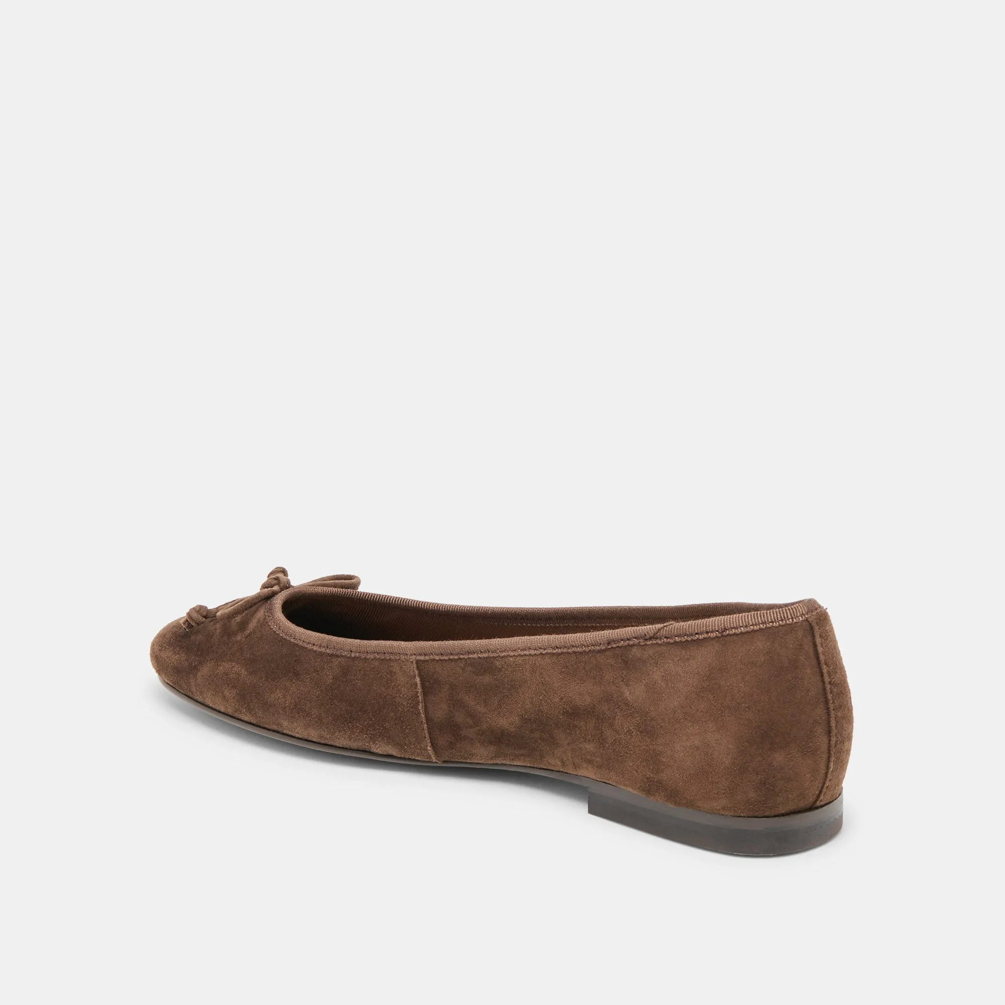 RITLA BALLET FLATS DK BROWN SUEDE night stroll Roll Up