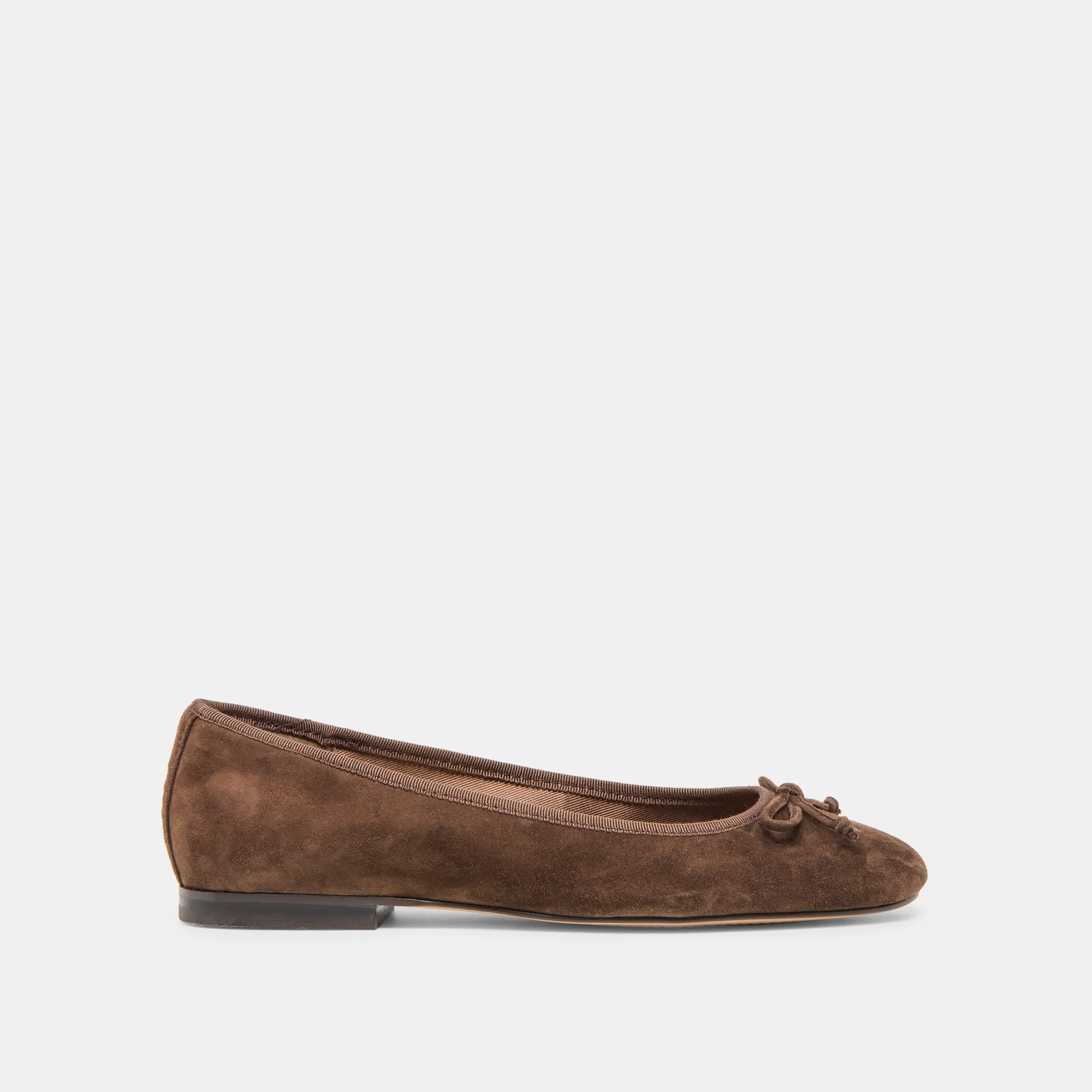 Club Glow RITLA BALLET FLATS DK BROWN SUEDE