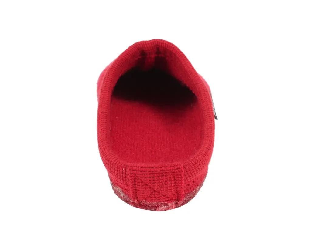 Slip-On Footwear Trendy Design Haflinger Slippers Alaska Red