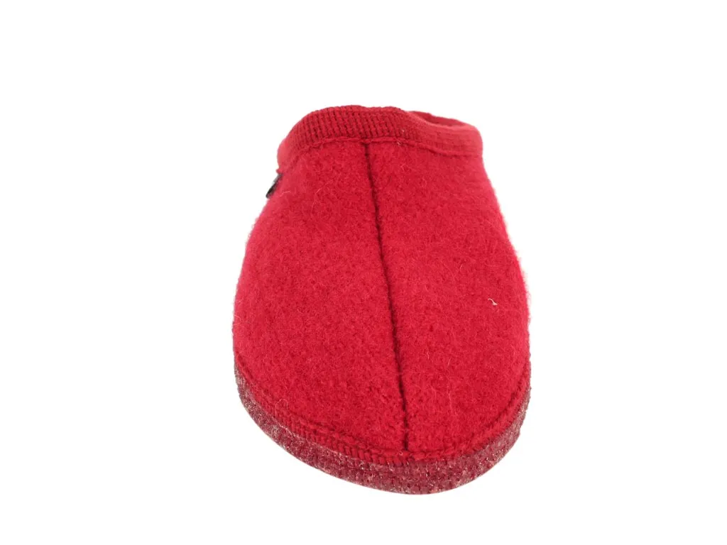 Comfortable Stride Simple Sandal Fit Haflinger Slippers Alaska Red