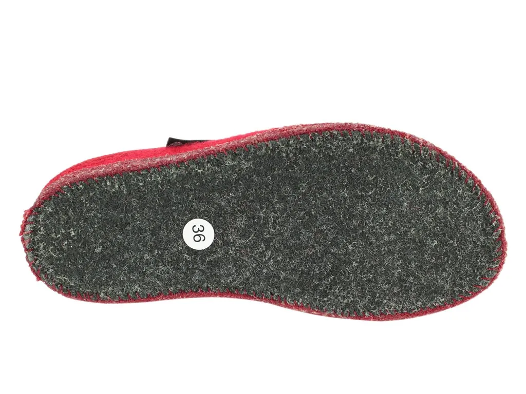 Everyday Footwear Easy Step Footwear Haflinger Slippers Alaska Red