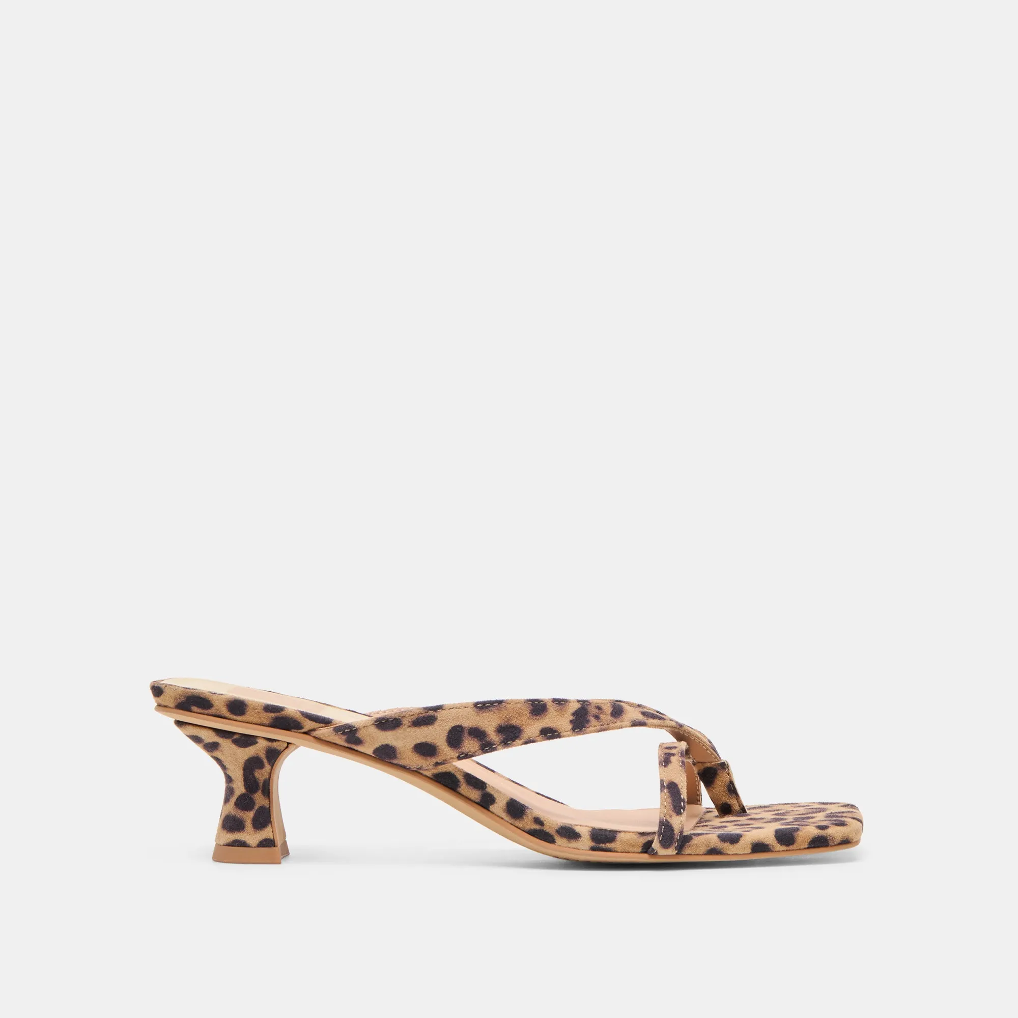 BREVEL HEELS DK LEOPARD PRINTED SUEDE Blue Cool Balanced feel