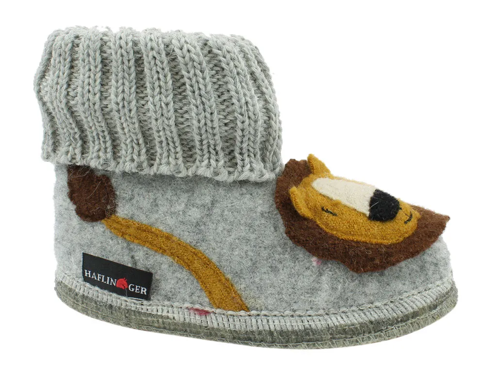 Haflinger Children's slippers Leo Grey Comfort Midsole Hero Mode