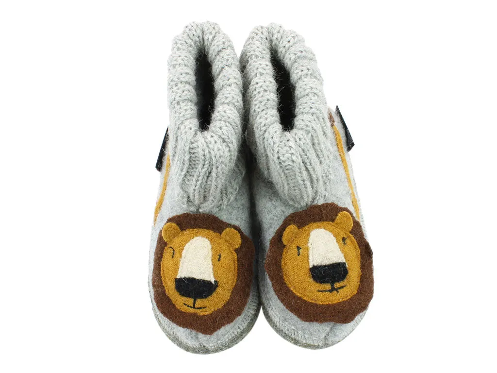 Haflinger Children's slippers Leo Grey Fast pace