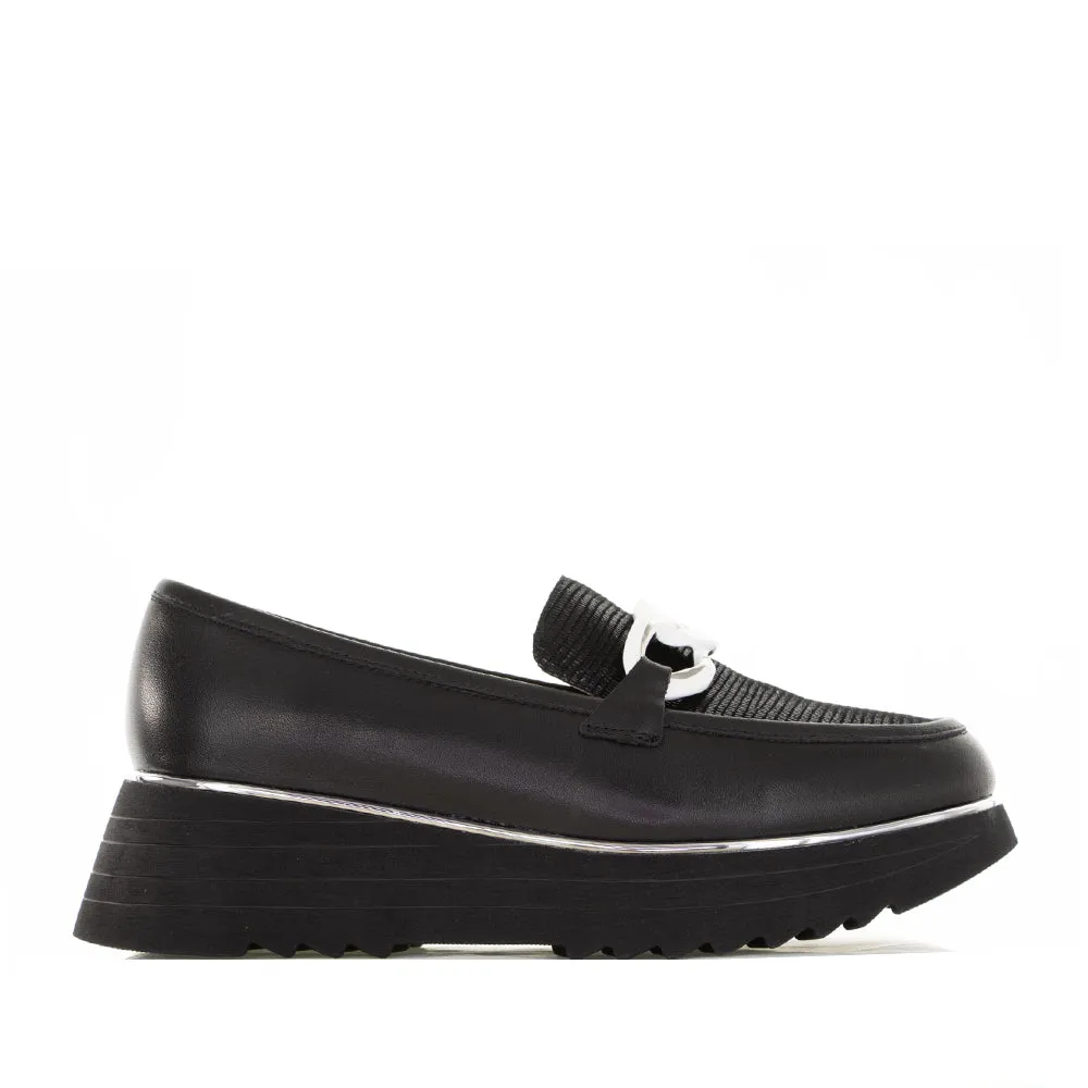 Walk Comfort Slip Smooth Lining ALFIE & EVIE HITCH BLACK LIZARD