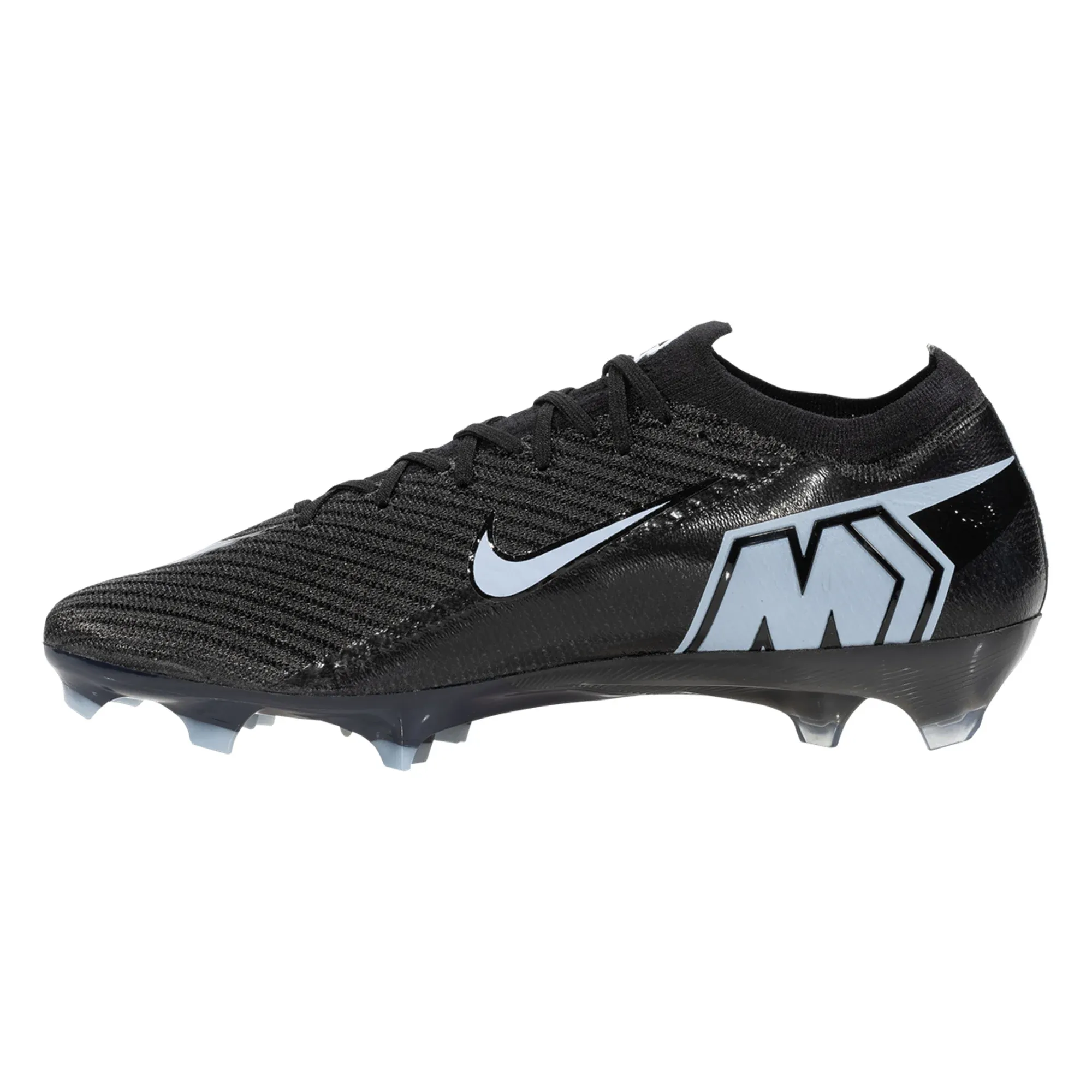 Nike Zoom Vapor 16 Pro Firm Ground Soccer Cleats (Black/Ice Blue) Dual Density