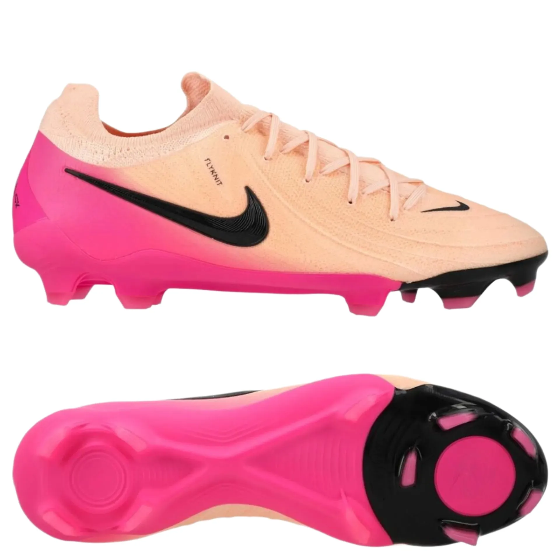 Nike Phantom GX II Pro FG 800 (Crimson Tint/Black-Pink Blast) Indoor Fit Field Vision