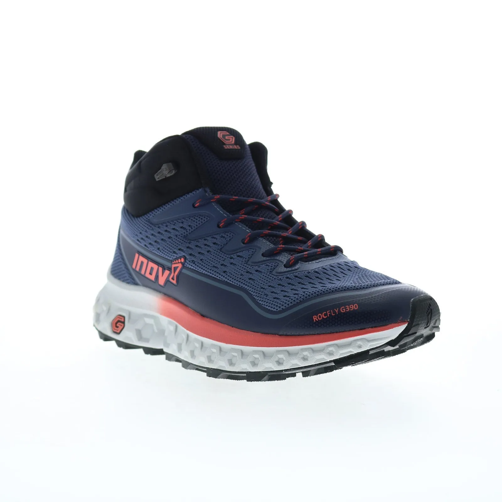 Inov-8 RocFly G 390 000996-LICO Womens Blue Mesh Lace Up Hiking Boots lightweight fabric Outdoor Tested