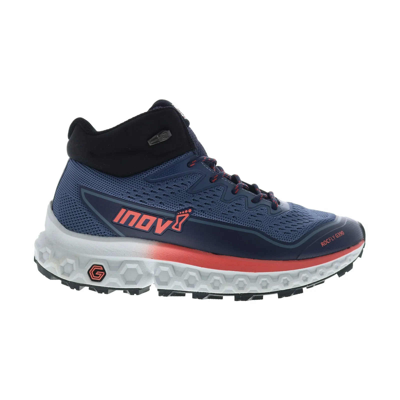 Trendy Vibe Inov-8 RocFly G 390 000996-LICO Womens Blue Mesh Lace Up Hiking Boots