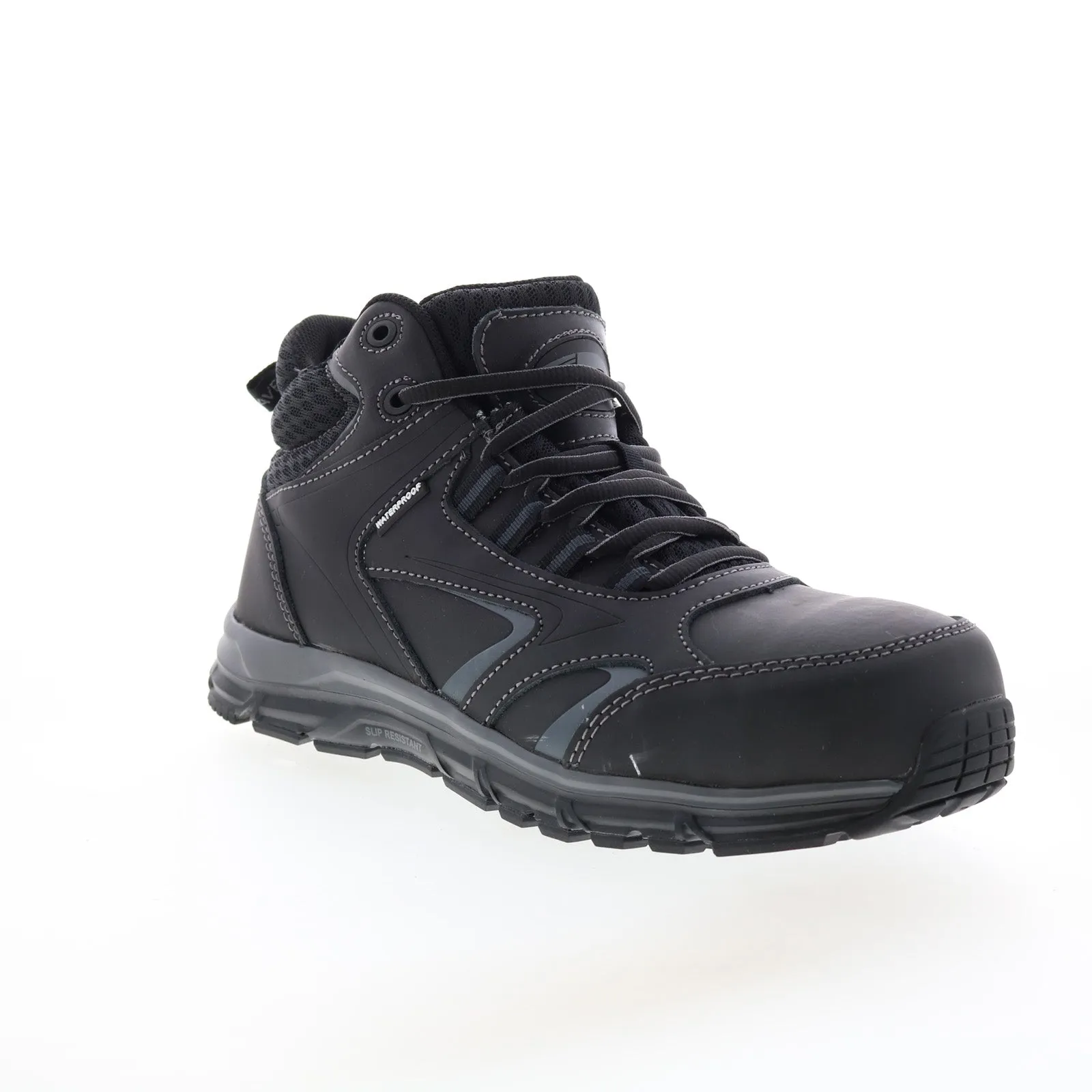 Avenger Thresher Alloy Toe Electrical Hazard WP A7901 Mens Black Work Boots Classic Style Durable Look