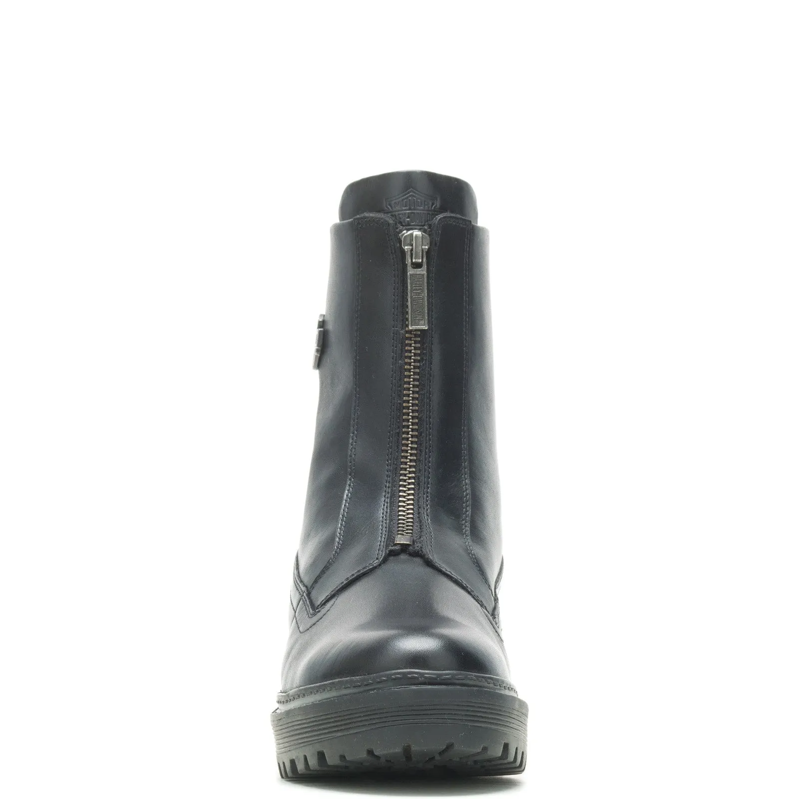 Comfortable Insole Comfy Cushion Harley-Davidson Carney Front Zip D84785 Womens Black Leather Motorcycle Boots