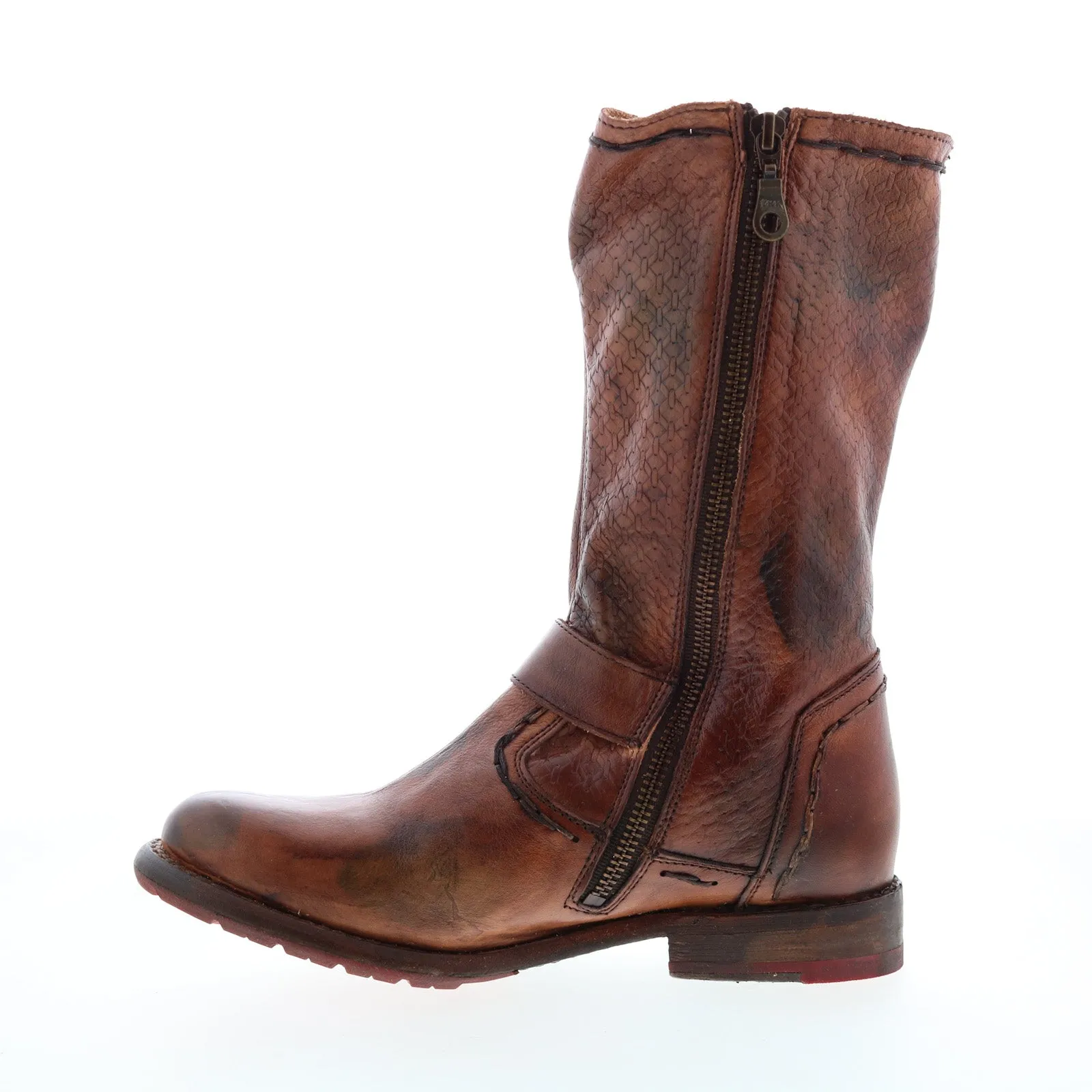 Bed Stu Hustle S F321143 Womens Brown Leather Zipper Casual Dress Boots Breathable Uppers Fashion Focused