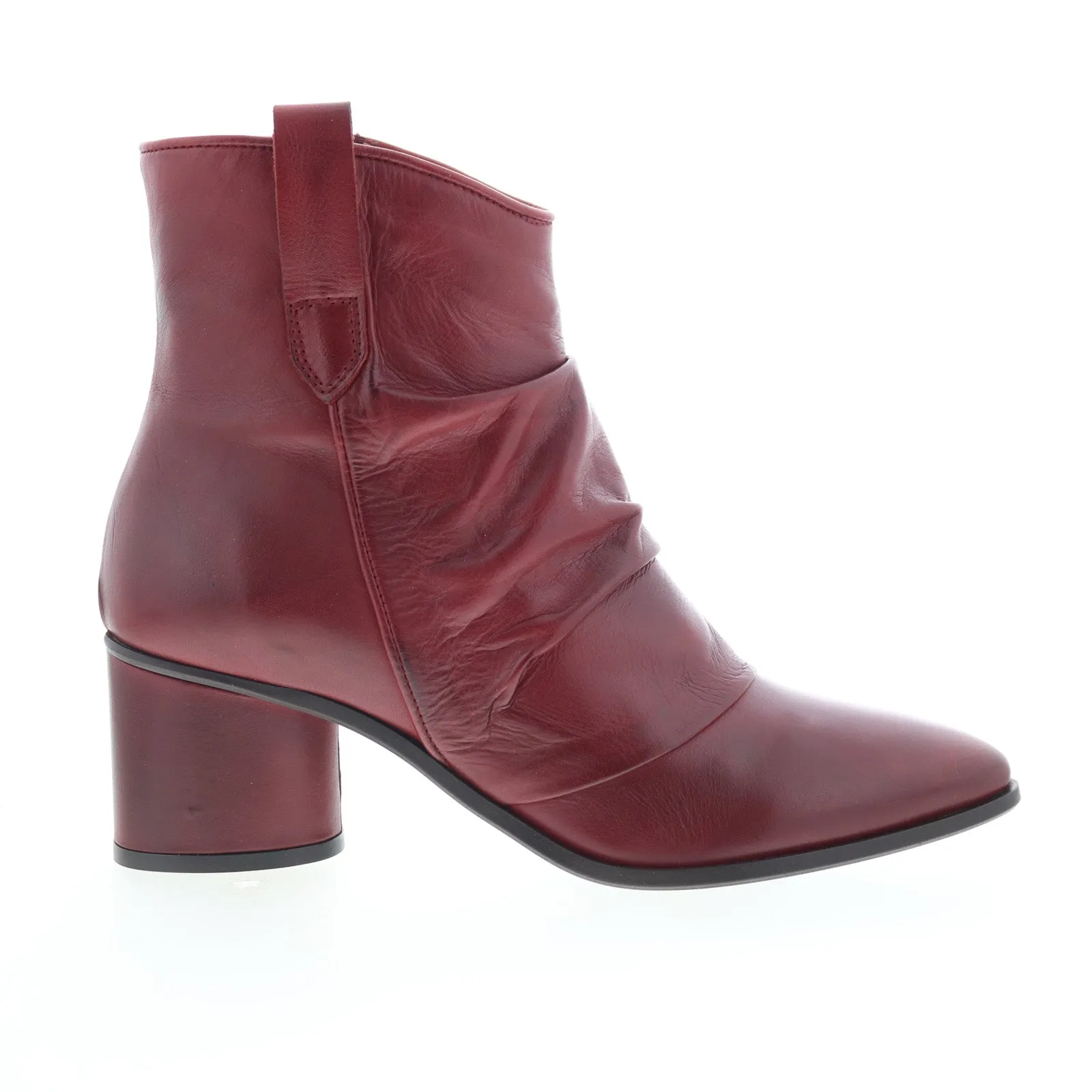 Miz Mooz Jared Womens Brown Leather Zipper Ankle & Booties Boots Rough Ready