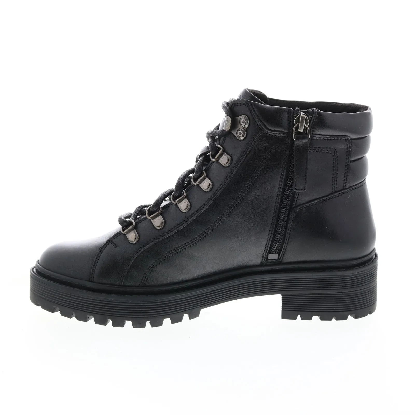 Harley-Davidson Dalwood 5" Lace D84743 Womens Black Leather Motorcycle Boots Beach Walk