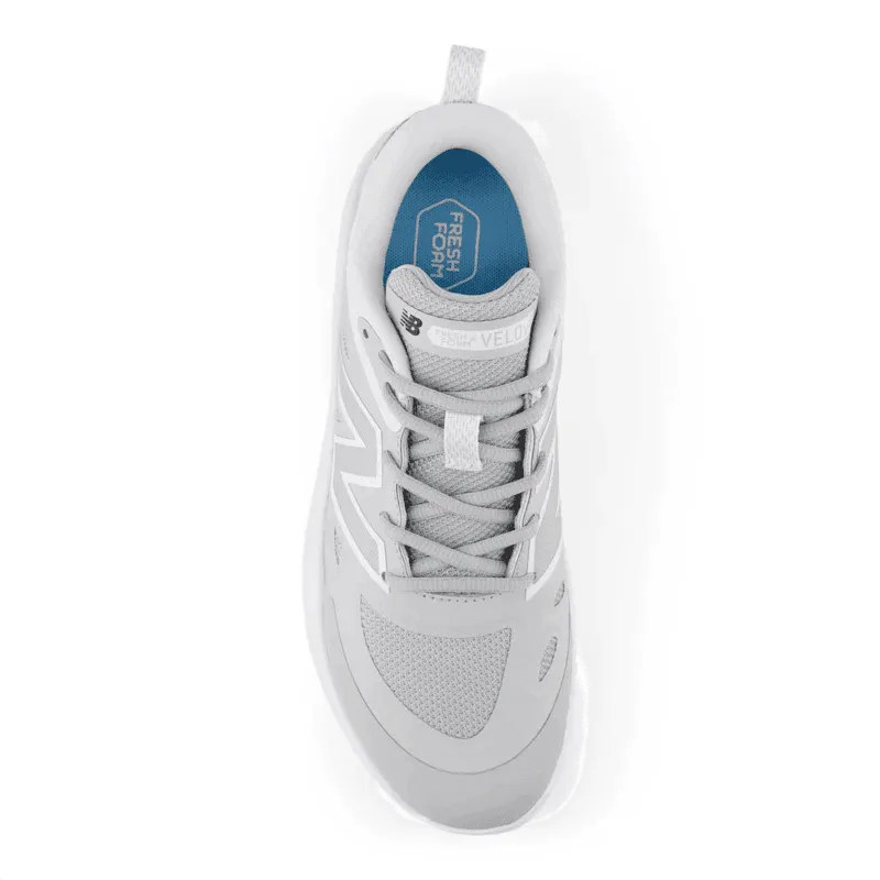 Superior shock absorption New Balance Women's Fresh Foam x Velo v4 Turf-Trainer Softball Shoes - Grey STVELOG4