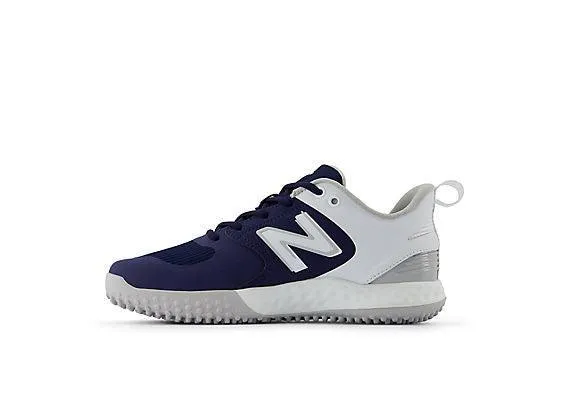 New Balance Women's VELO v3 Turf Softball Shoes - Navy with White - STVELON3 Comfortable Lace