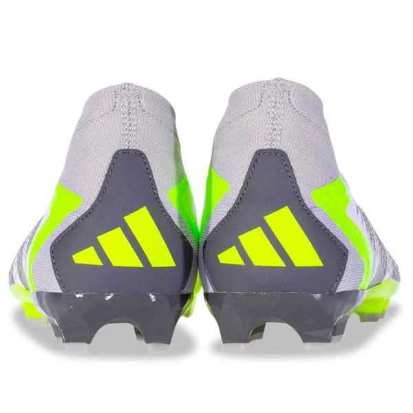 Running Grip adidas Predator Accuracy.2 Firm Ground Soccer Cleats (White/Core Black/Lucid Lemon)