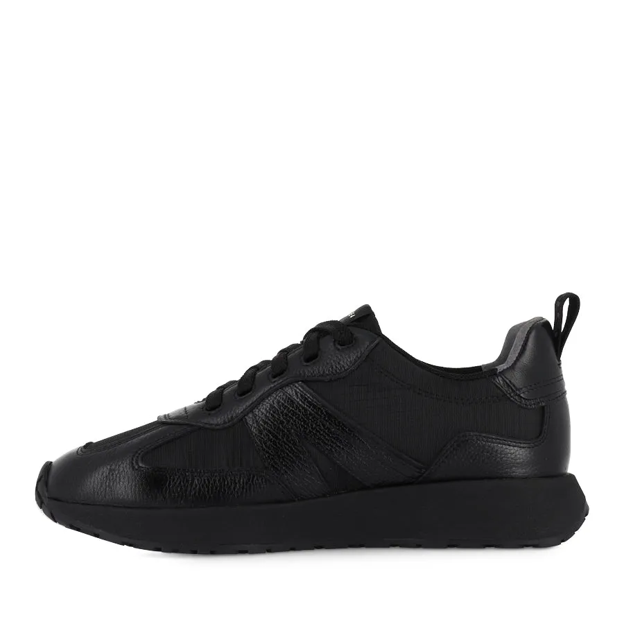 Sculpted wear Durable arch AXEL II - BLACK/BLACK LEATHER