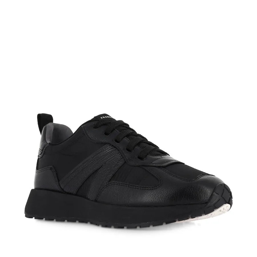 AXEL II - BLACK/BLACK LEATHER Modern sole Average
