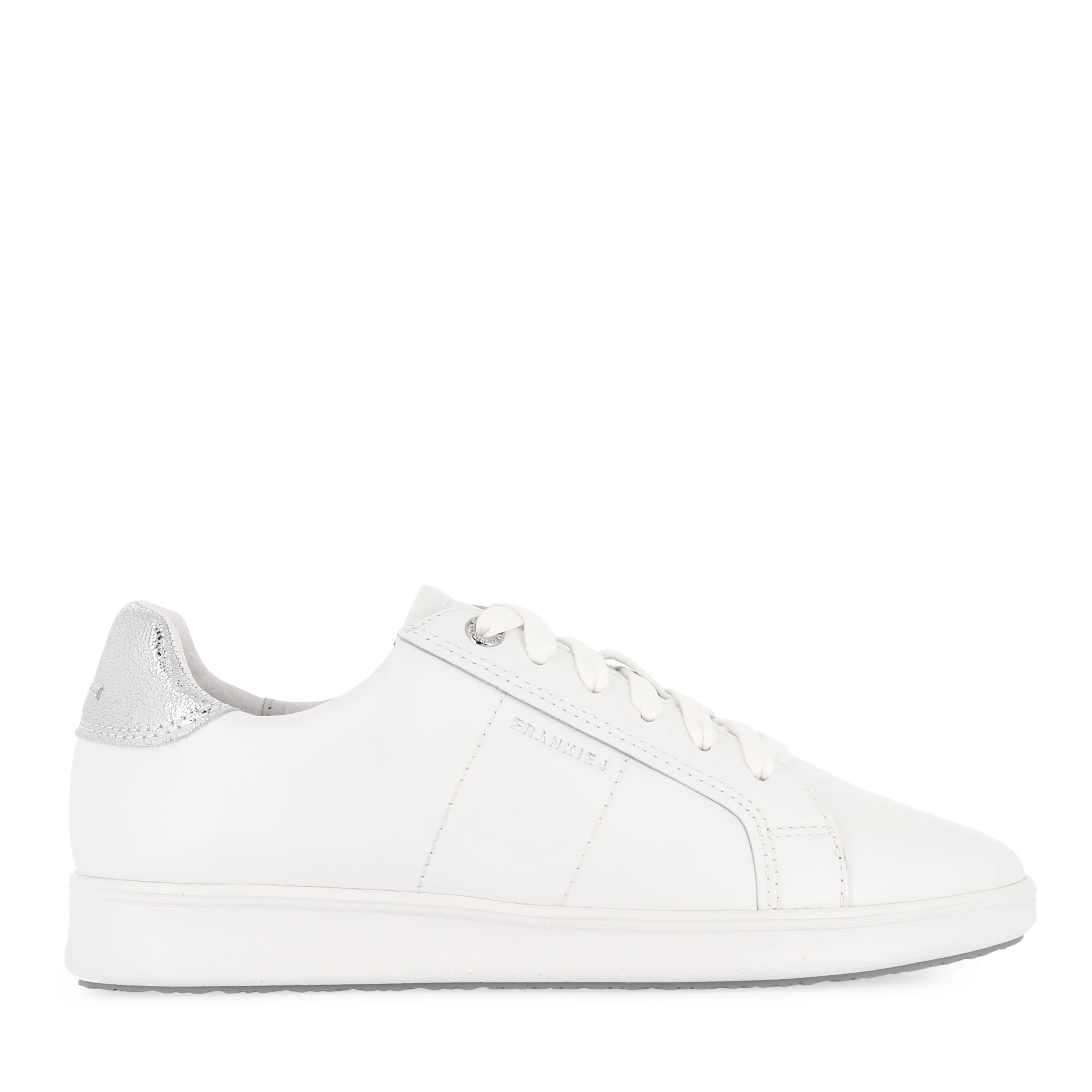 JACKIE V - WHITE/SILVER LEATHER snowy - day shoes