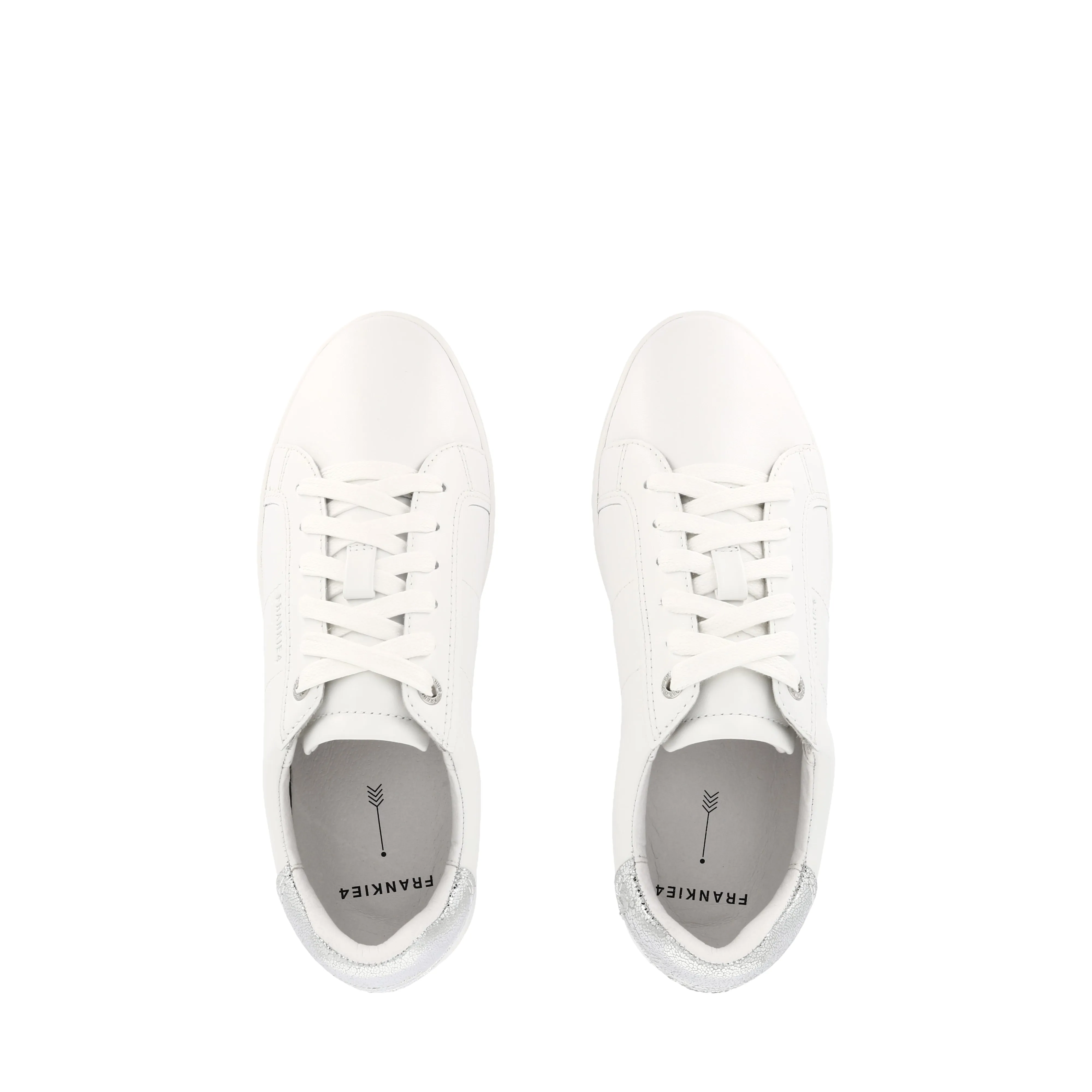 JACKIE V - WHITE/SILVER LEATHER cold - weather shoes