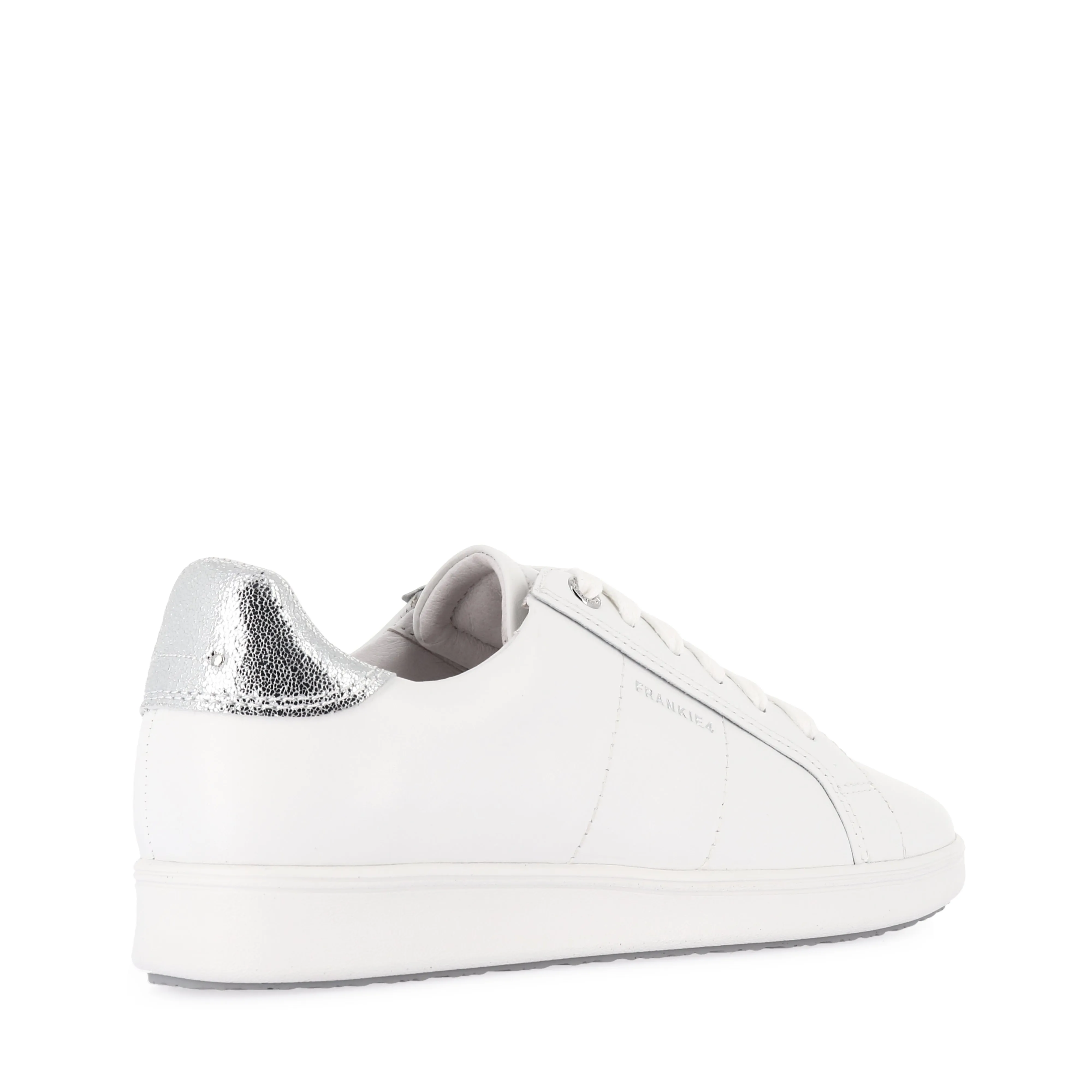 JACKIE V - WHITE/SILVER LEATHER most slip-resistant breathability - level