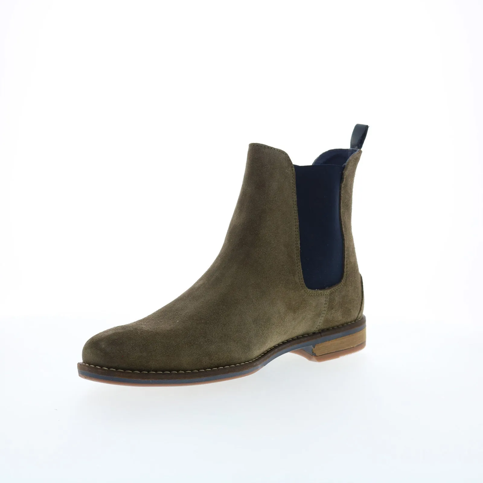 Parc City Boot Co. Chelsey J01-M-23 Mens Green Suede Slip On Chelsea Boots High-Performance Footwear Minimal Weight