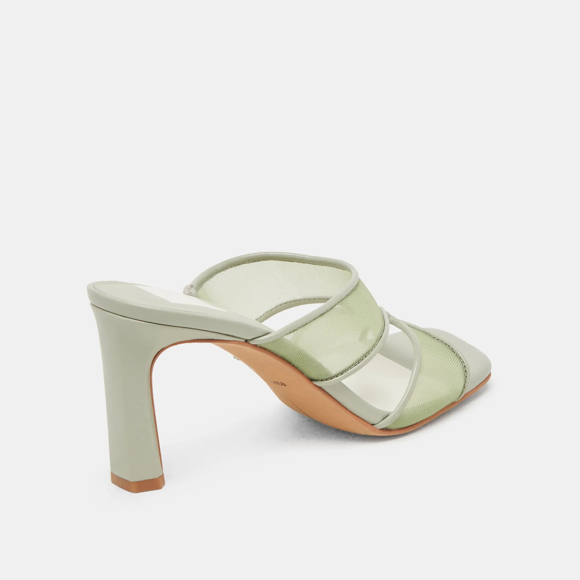 GITEL HEELS JADE MESH Peep Toe Leather Pumps Romantic Wedding Shoes