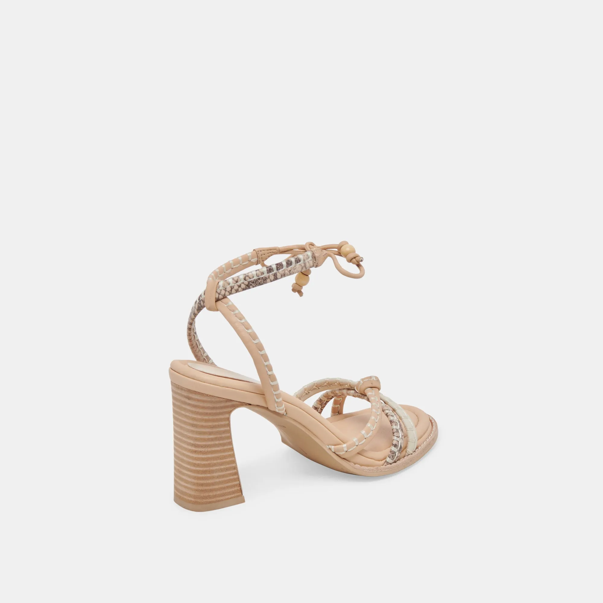 GAZELE HEELS IVORY MULTI LEATHER Stable Structure