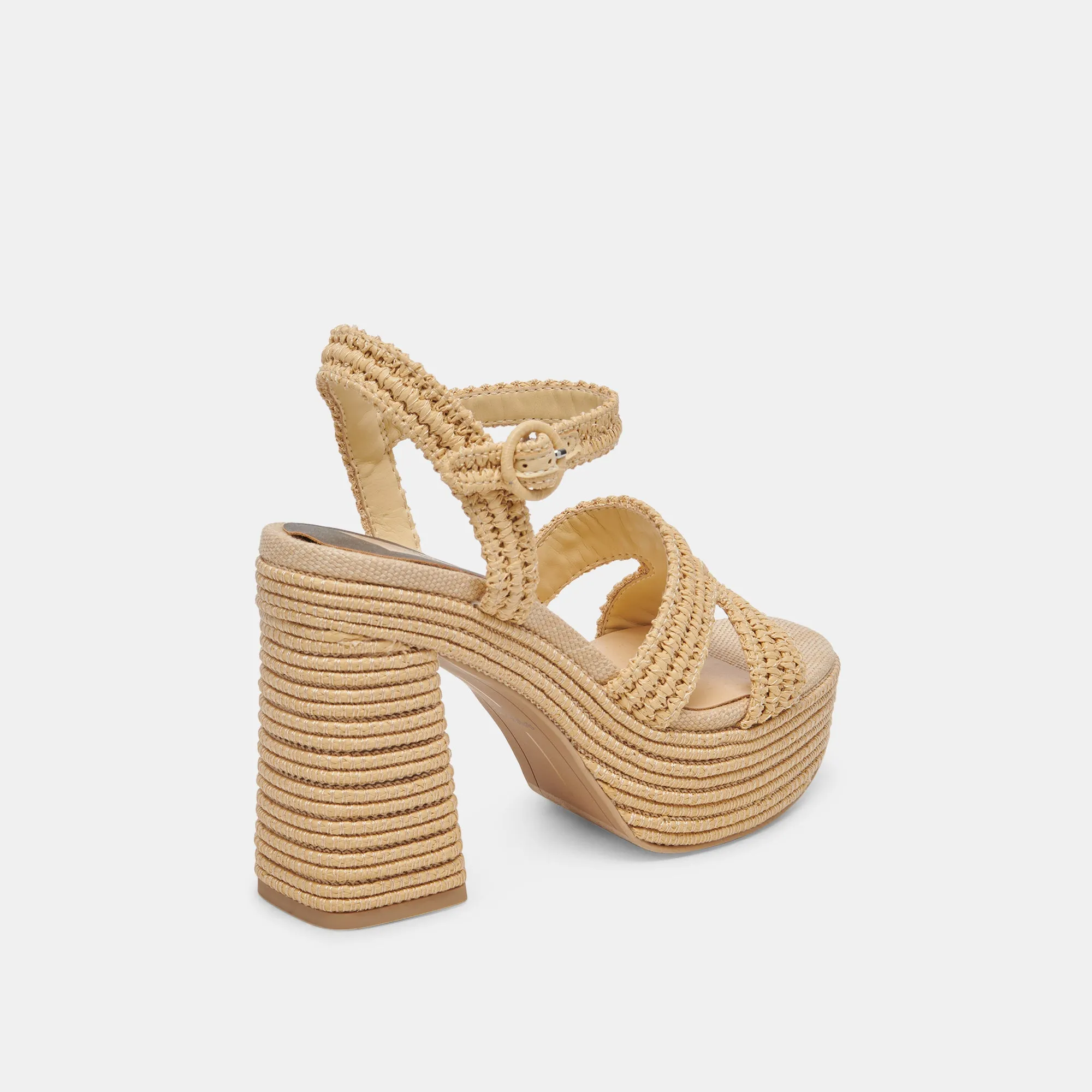 Colorful High Heels Anti Slip Feature LACYE HEELS NATURAL WOVEN