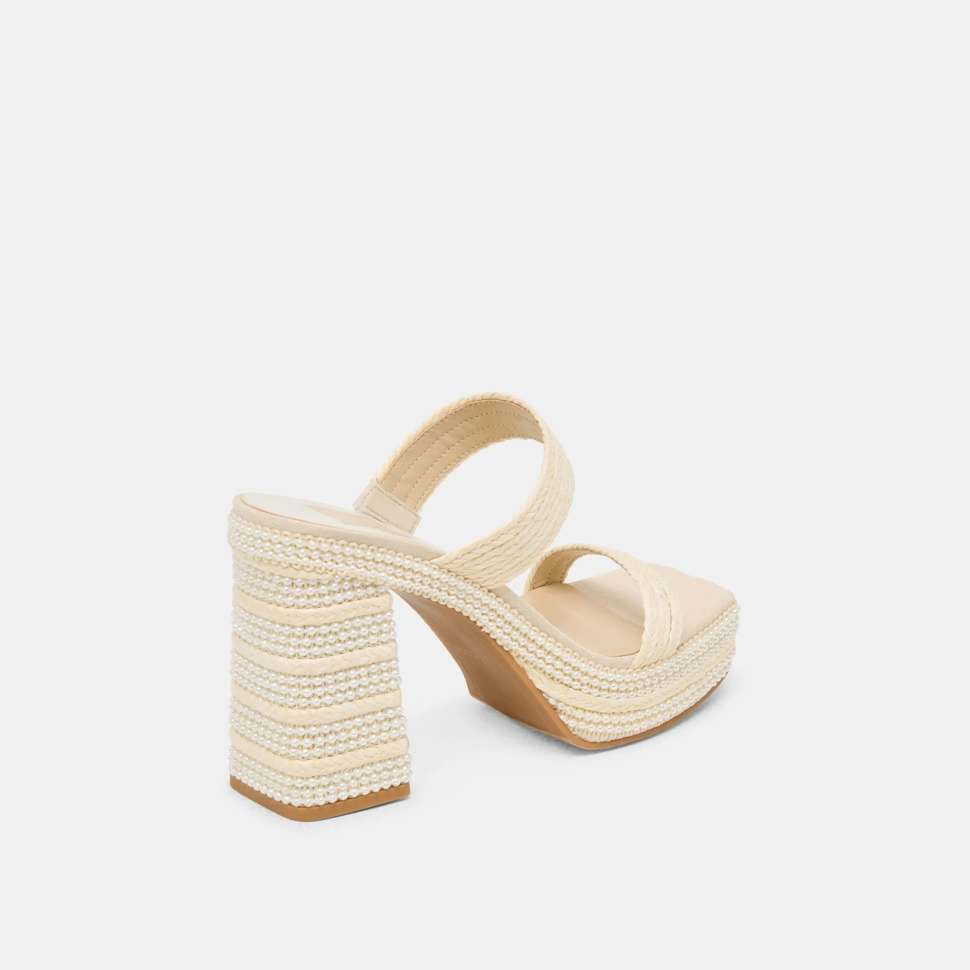 ALIYA PEARL HEELS VANILLA RAFFIA Free Movement Simple Entry