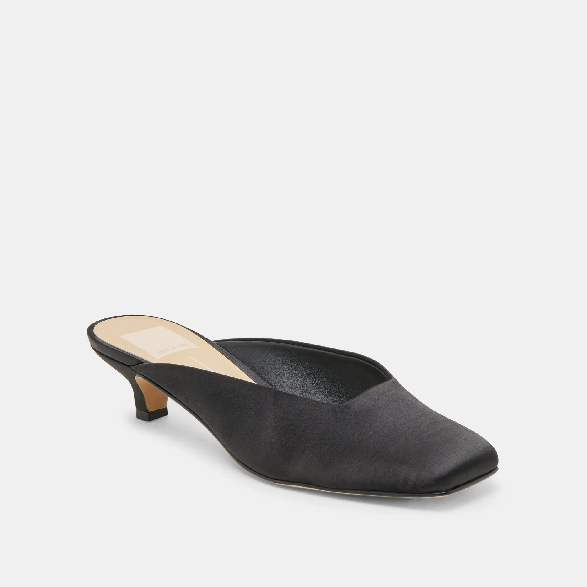 UMARA HEELS ONYX SATIN Night Out Heels Shock Resistant