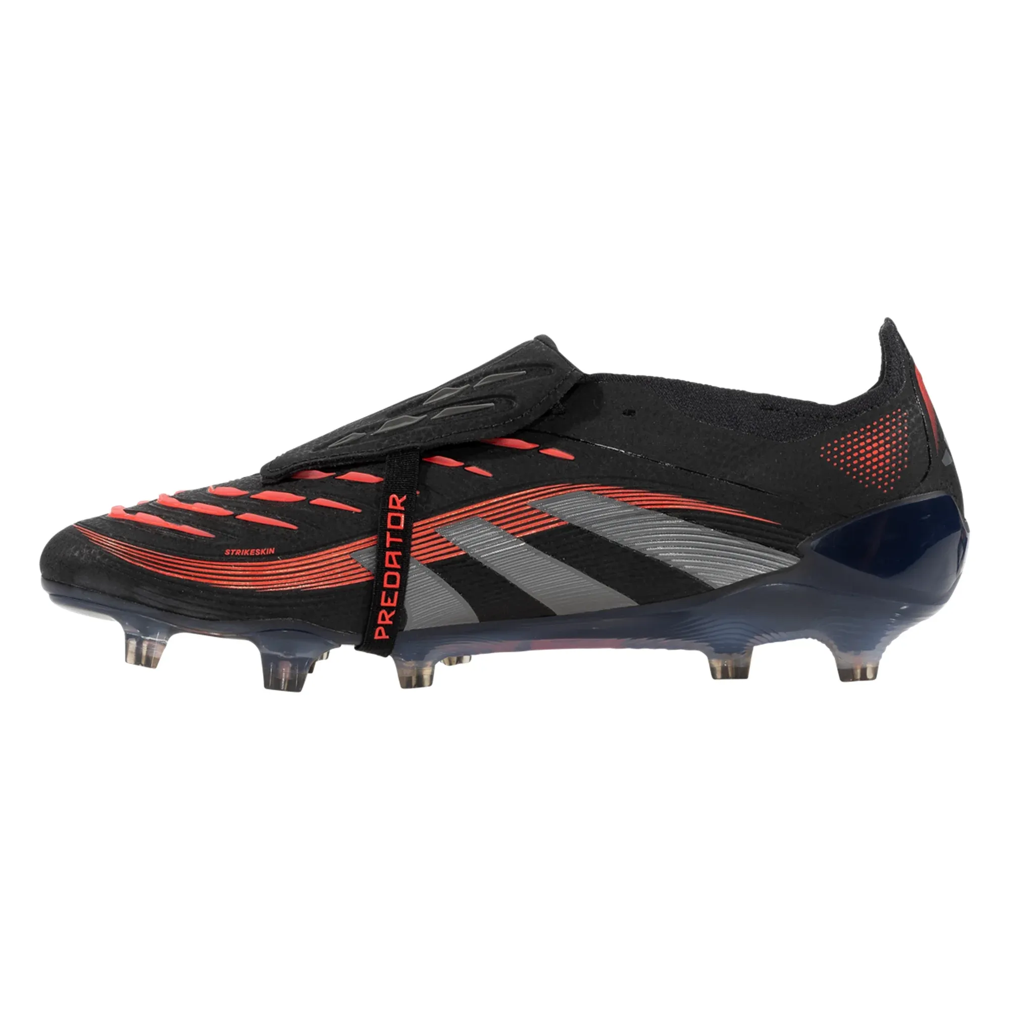 adidas Predator Elite FT FG Soccer Cleats (Black/Grey/Lucid Red) Rapid Foot