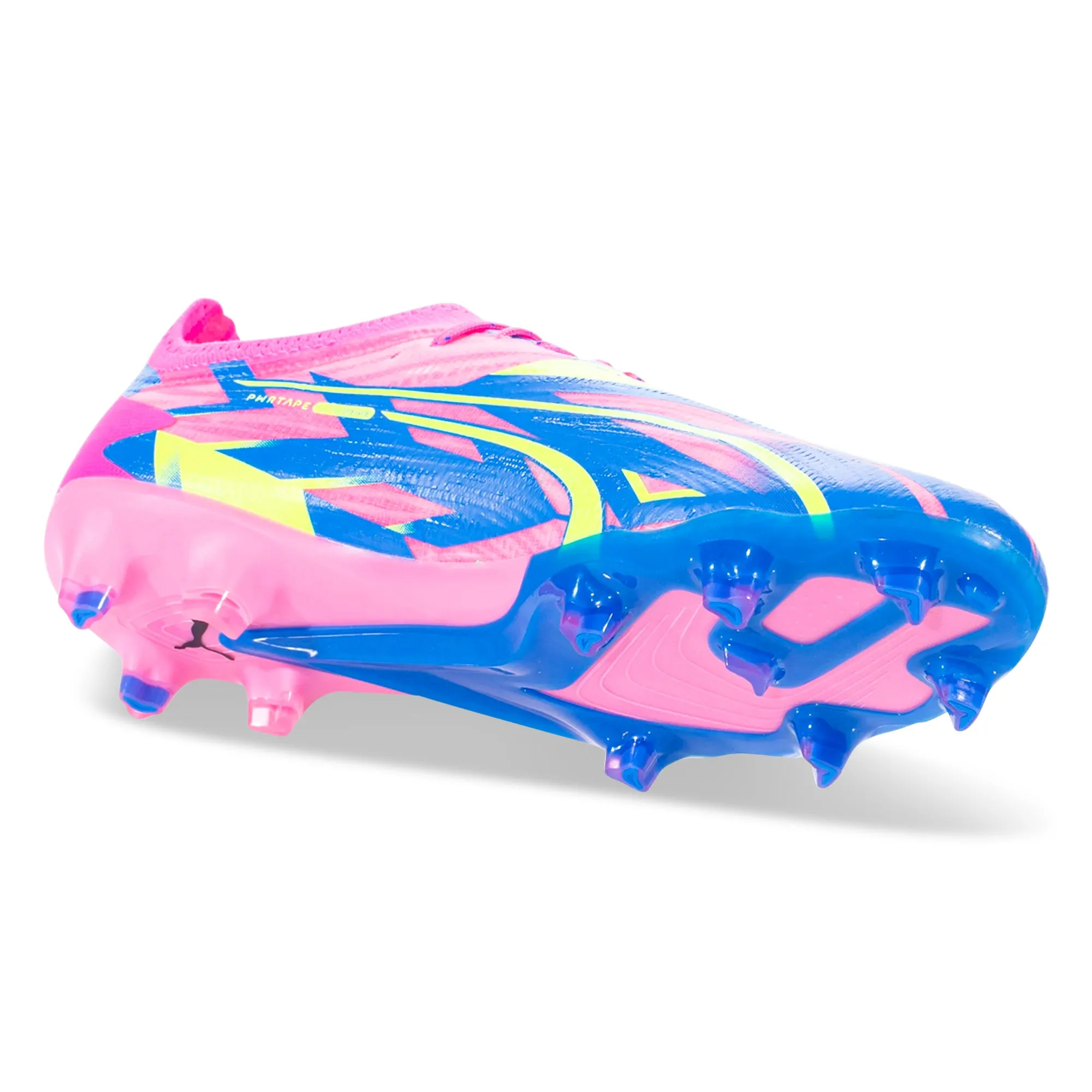 Foot Roll Puma Ultra Ultimate Energy FG/AG Soccer Cleats (Pink/Ultra Blue/Yellow Alert)