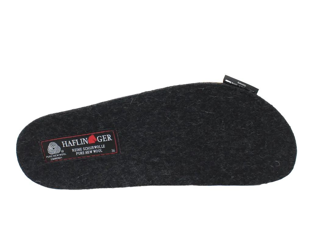Haflinger Emil Insole Graphite Snow Warm