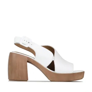 EOS SPICER WHITE Comfortable Heels for Work