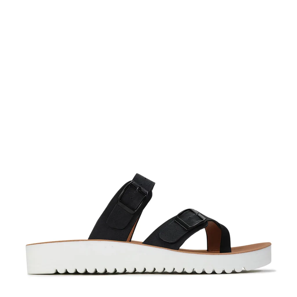 Baby Soft Deep Shade NIN DOUBLE STRAP SANDAL