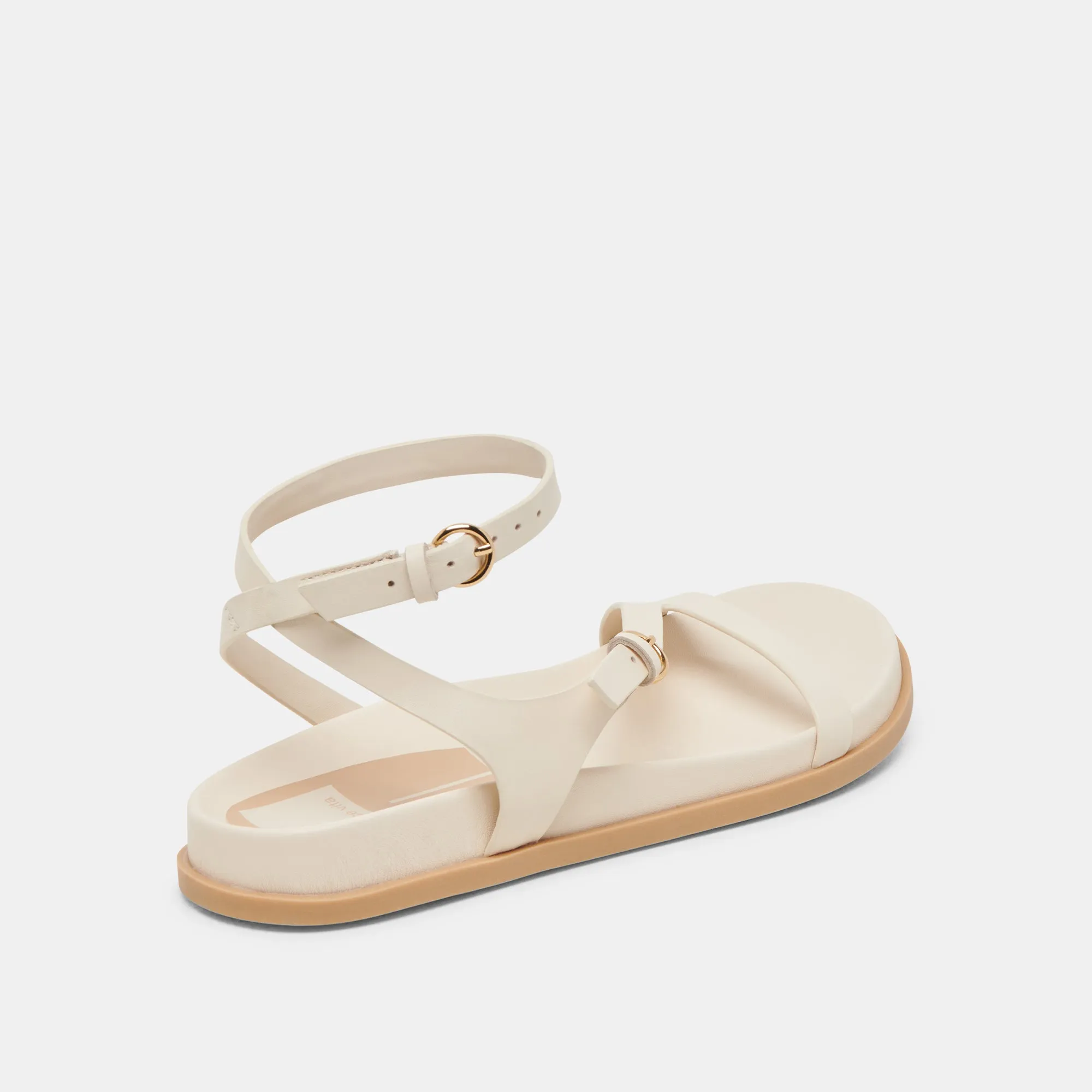 DARLIS SANDALS BONE LEATHER Travel-Friendly Shoes