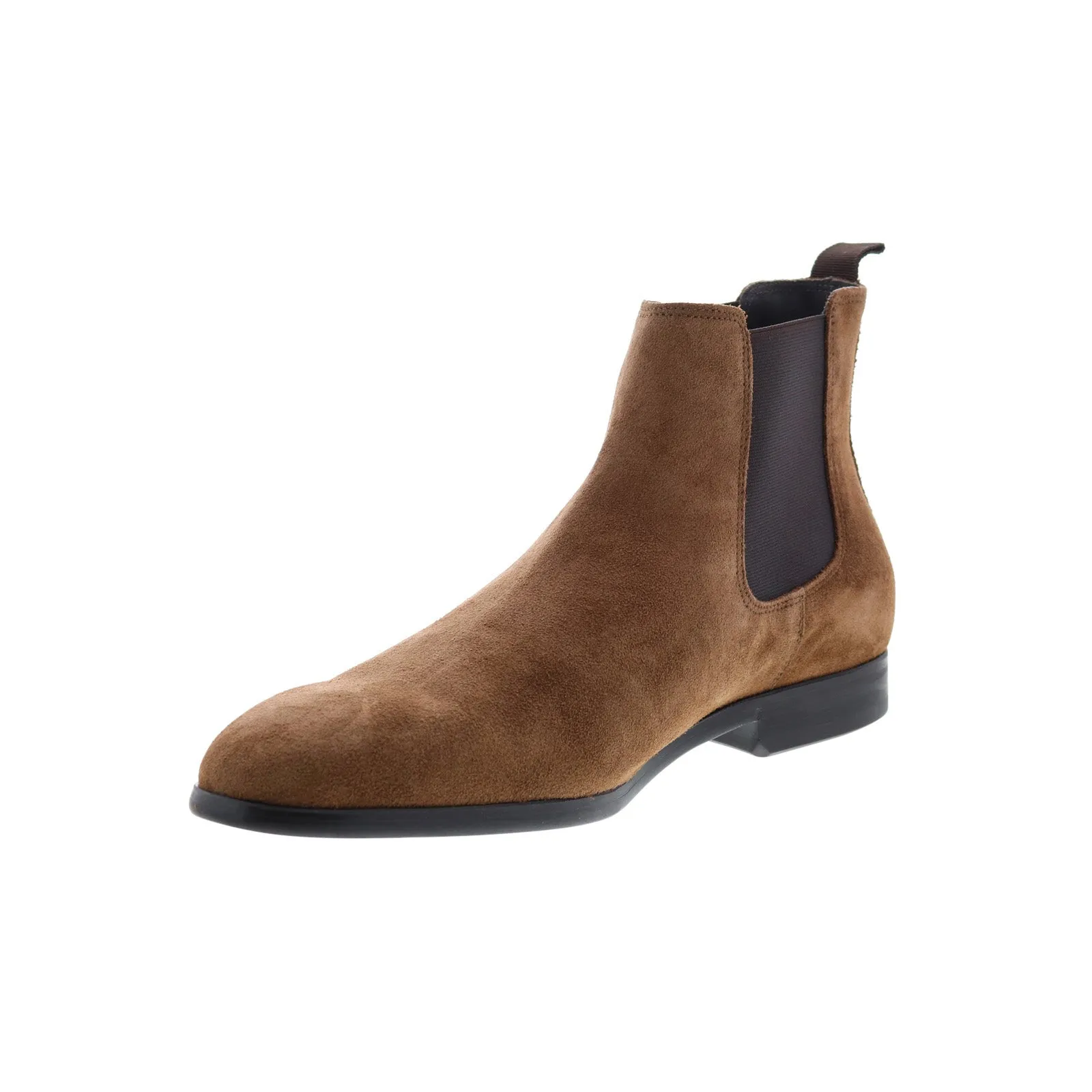 Bruno Magli Billy MB2BILB0 Mens Brown Suede Slip On Chelsea Boots Smooth Form Desert Design